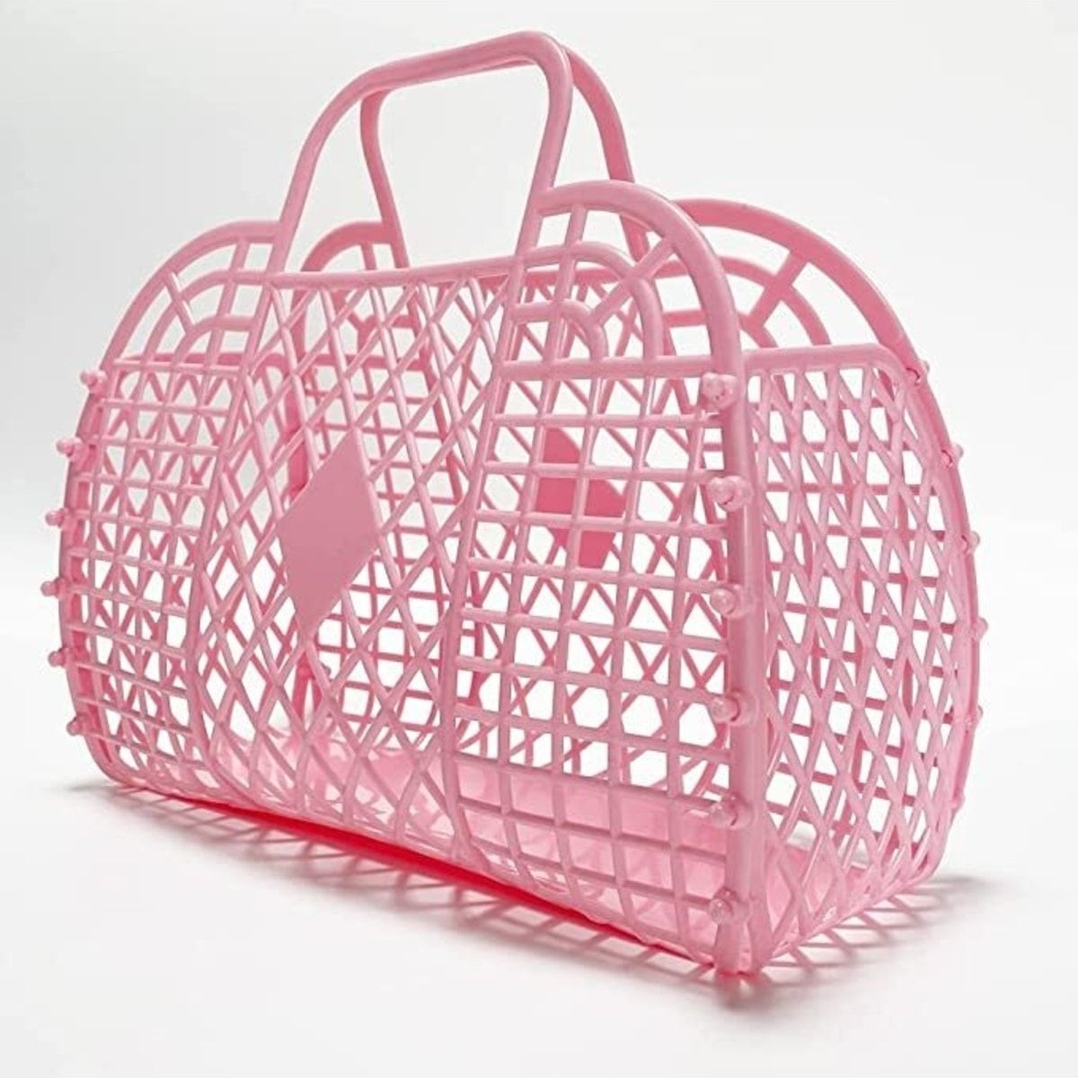 Calimila Retro Sepet Çanta- Açık Pembe görsel 2