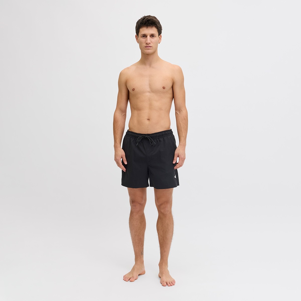 Jack & Jones Jack&jones Maui Tropic Solid Regular Erkek Siyah Mayo görsel 4