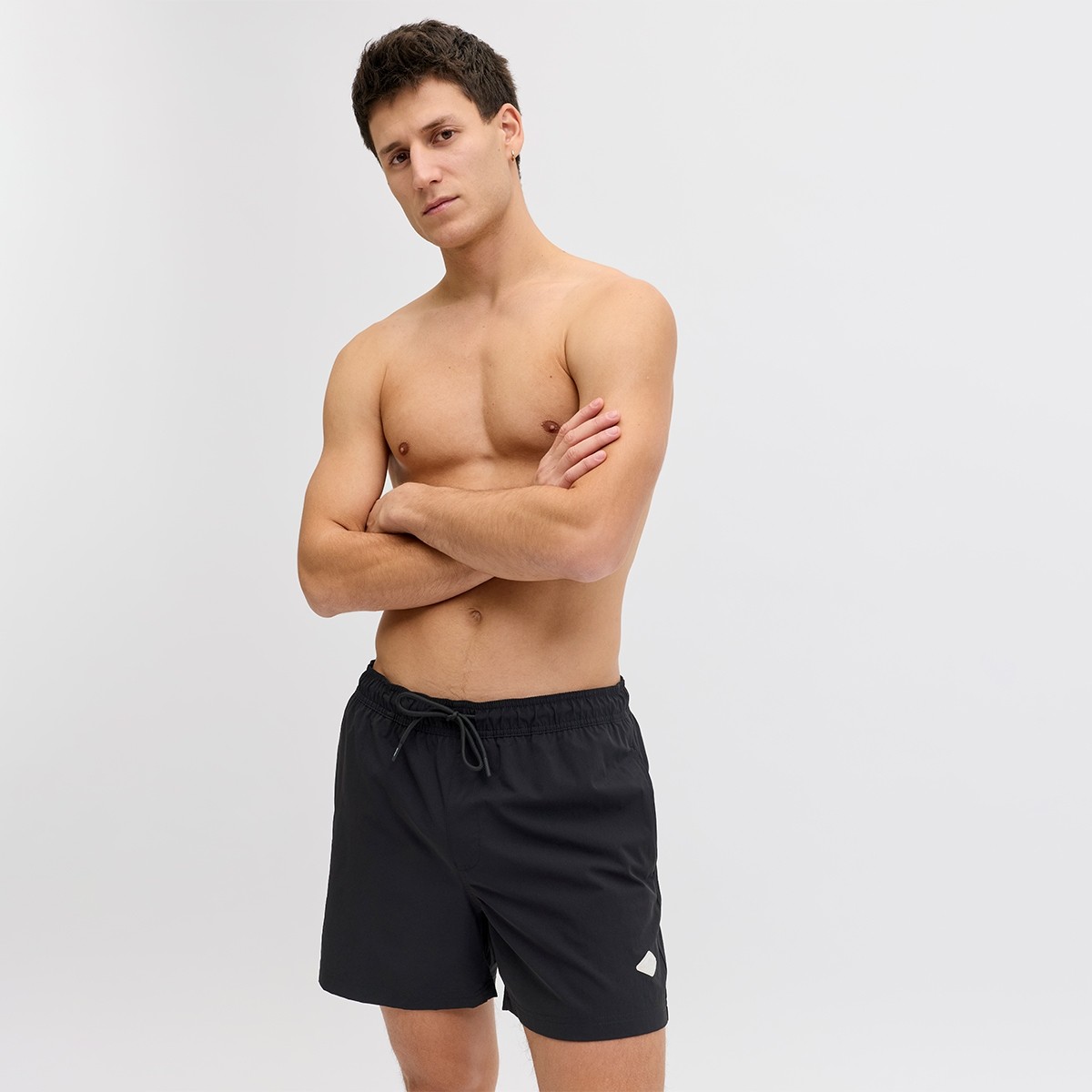 Jack & Jones Jack&jones Maui Tropic Solid Regular Erkek Siyah Mayo görsel 6