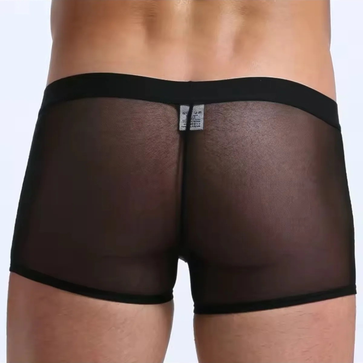 Melonika Secret Fantezi Transparan Tül Erkek Boxer Fantezi Tanga BC4603 görsel 2