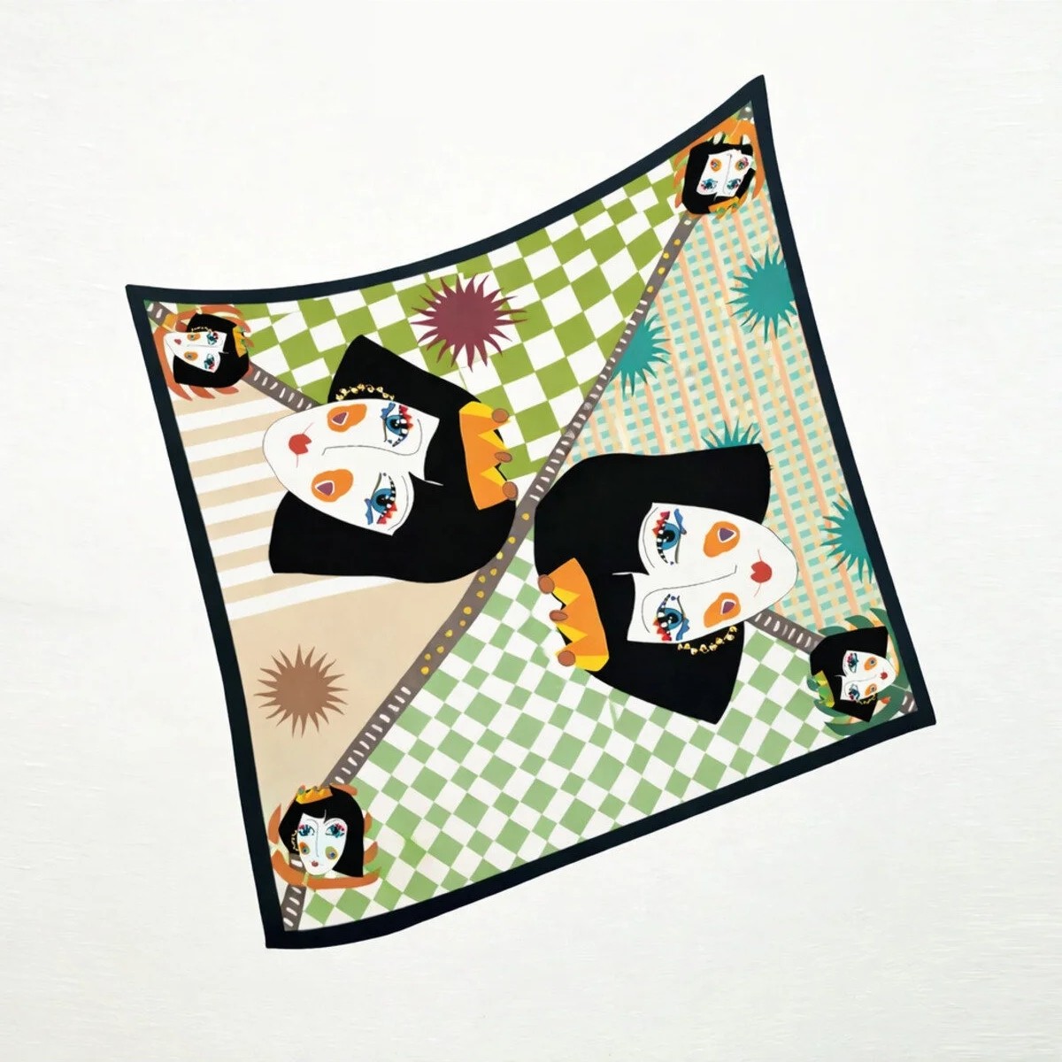 Tarzını Seç Lacivert Queen Fular / Bandana / Aksesuar / Eşarp 90X90 cm