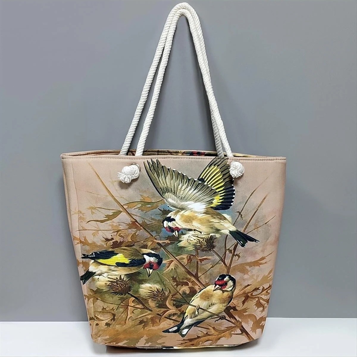 Fantastik Store Kuş Desenli Plaj Çantası