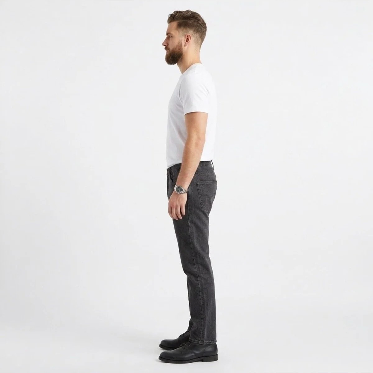 Levi's 501® %100 Coton Klasik Erkek Jean Pantolon- GREY-3783-- görsel 2