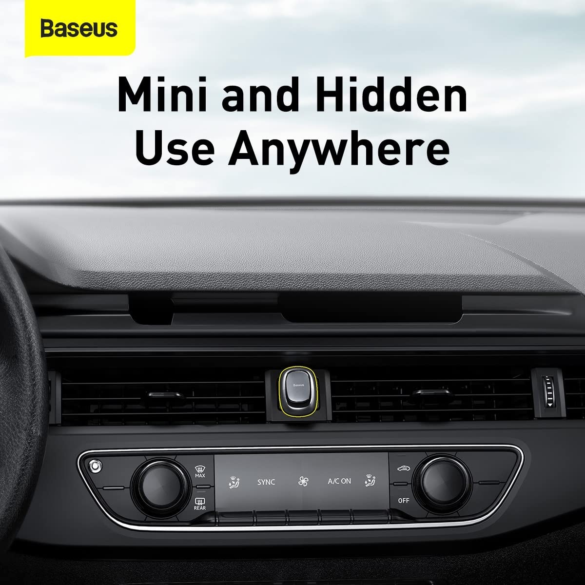 Aesco Baseus Beetle Araç Askısı, Koyu Gri görsel 2
