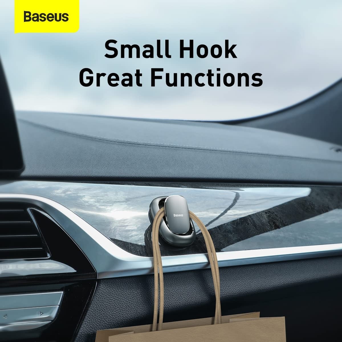 Aesco Baseus Beetle Araç Askısı, Koyu Gri görsel 4