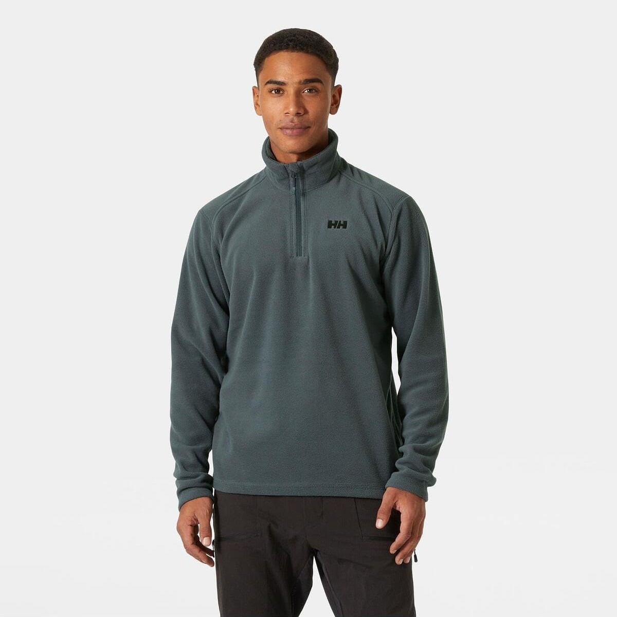 Die Grup Helly Hansen Light Half Zip Erkek Polar Üst Gri M görsel 2