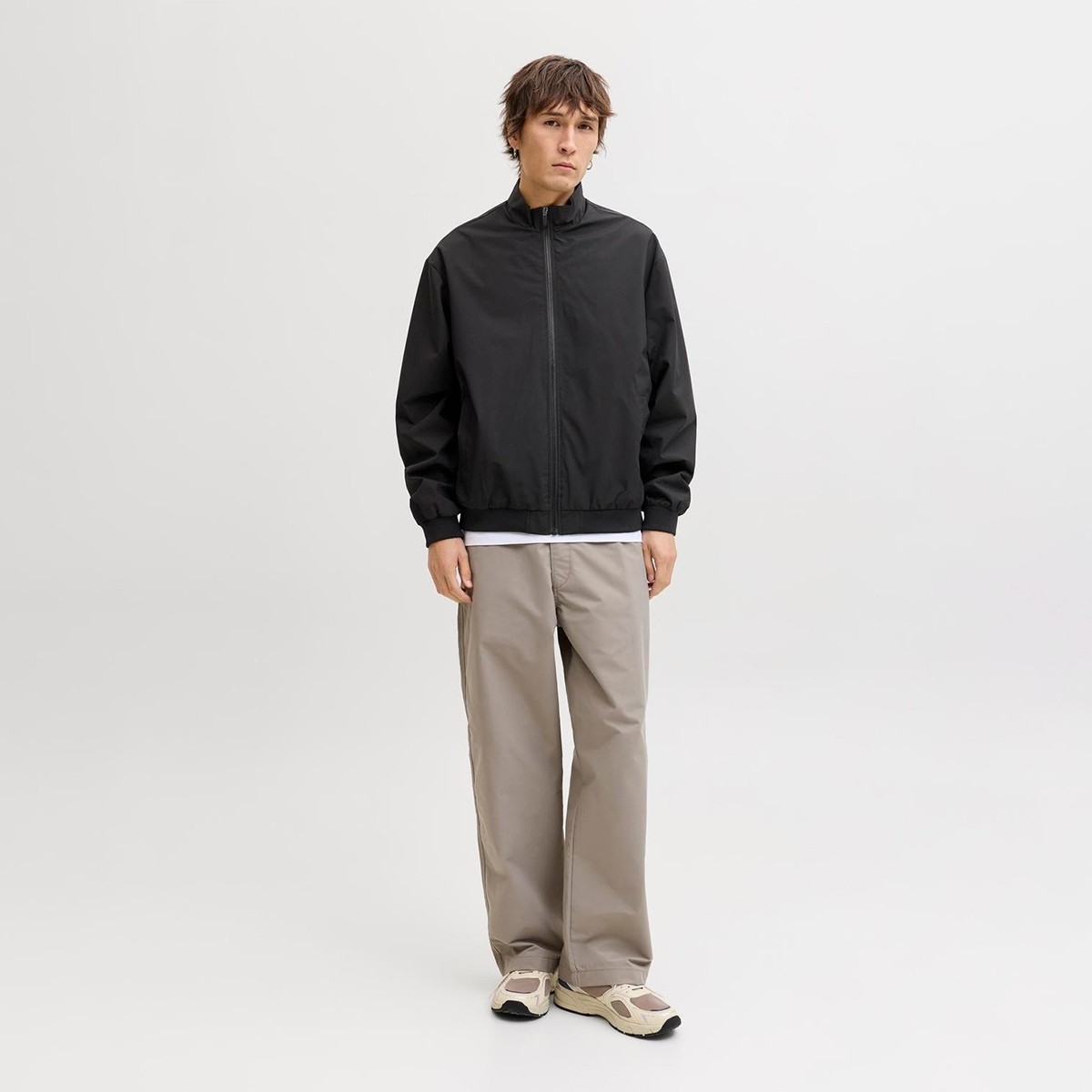 Jack & Jones Jack&jones Charge Stand Collar Bomber Erkek Bej Dik Yaka Ceket görsel 8