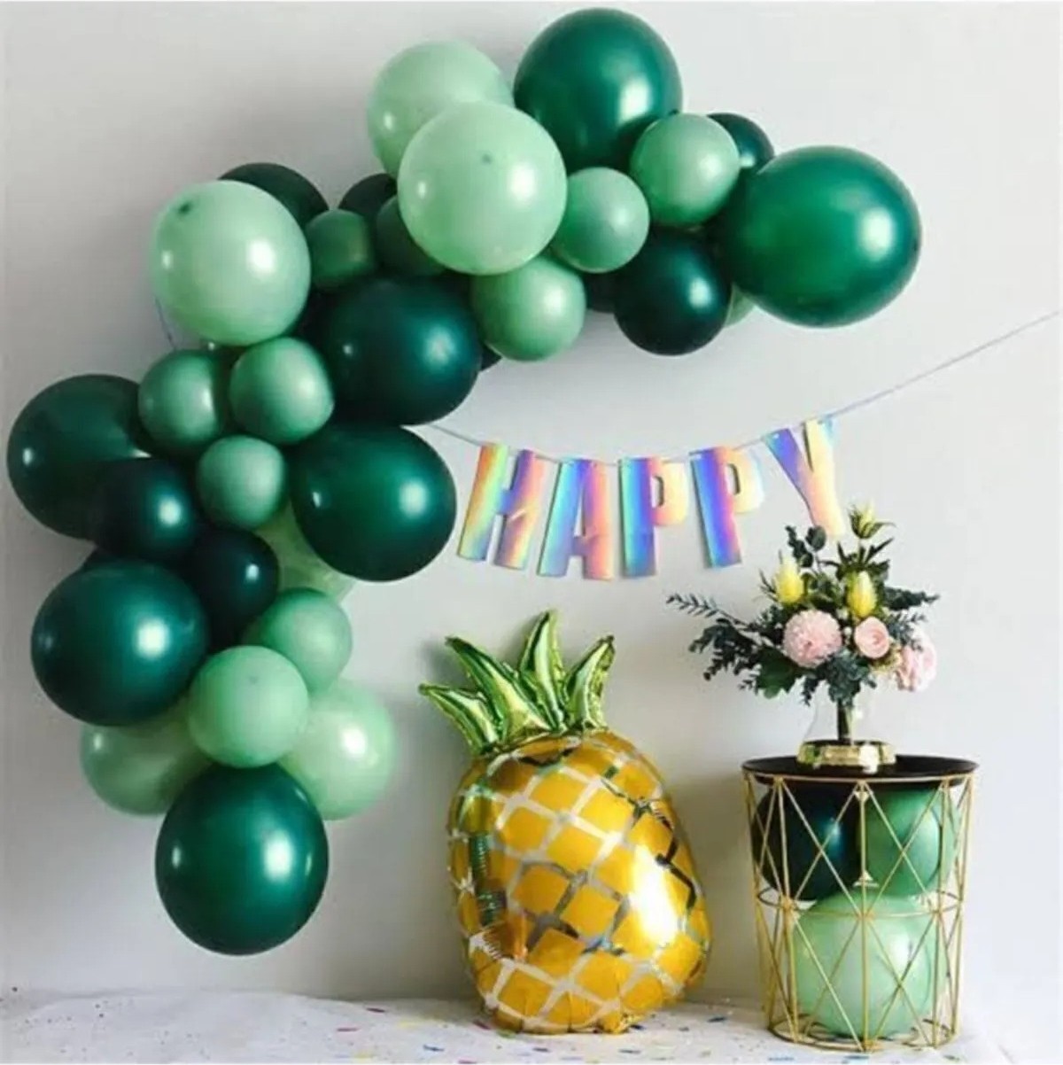 Feyza Design 30 Balon Yeşil Mint Karışık Balon Set 2025
