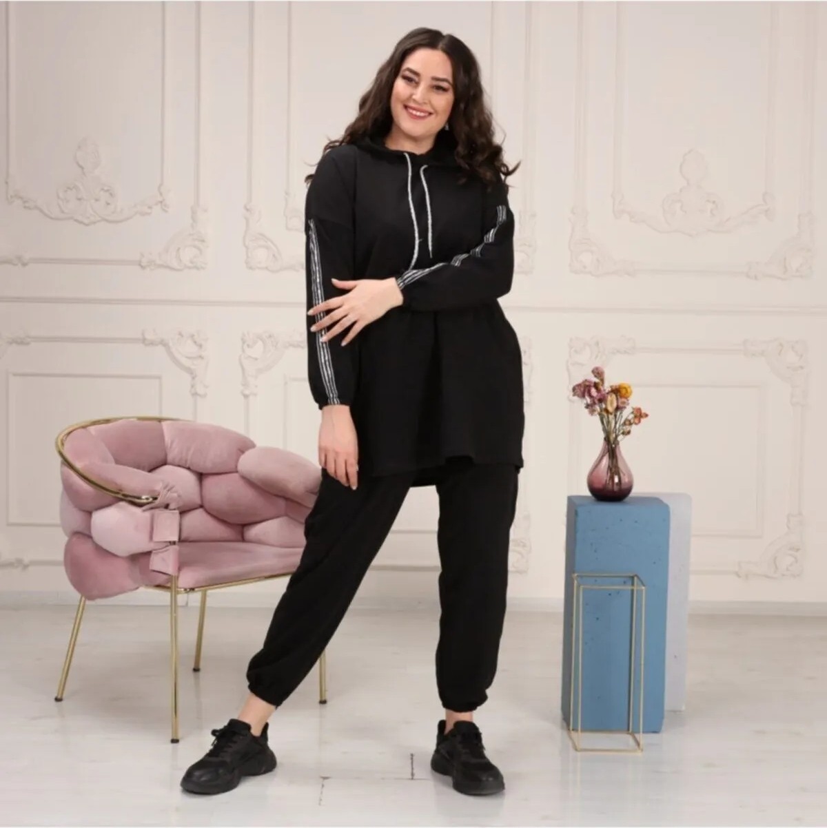 Cng Moda Oversize Model Tesettür Eşofman Takımı görsel 4