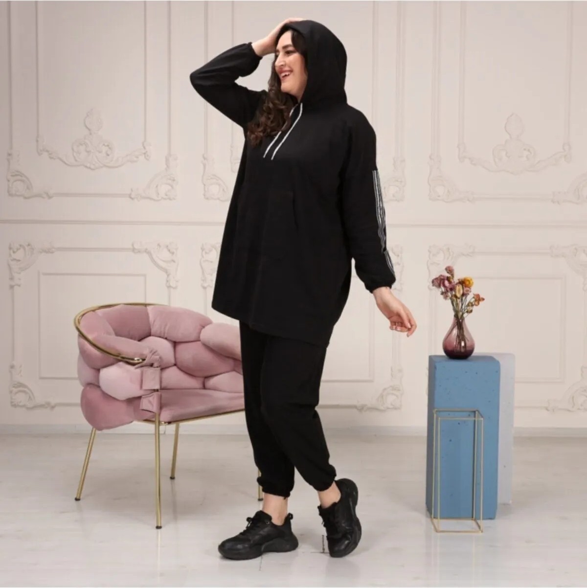 Cng Moda Oversize Model Tesettür Eşofman Takımı görsel 6