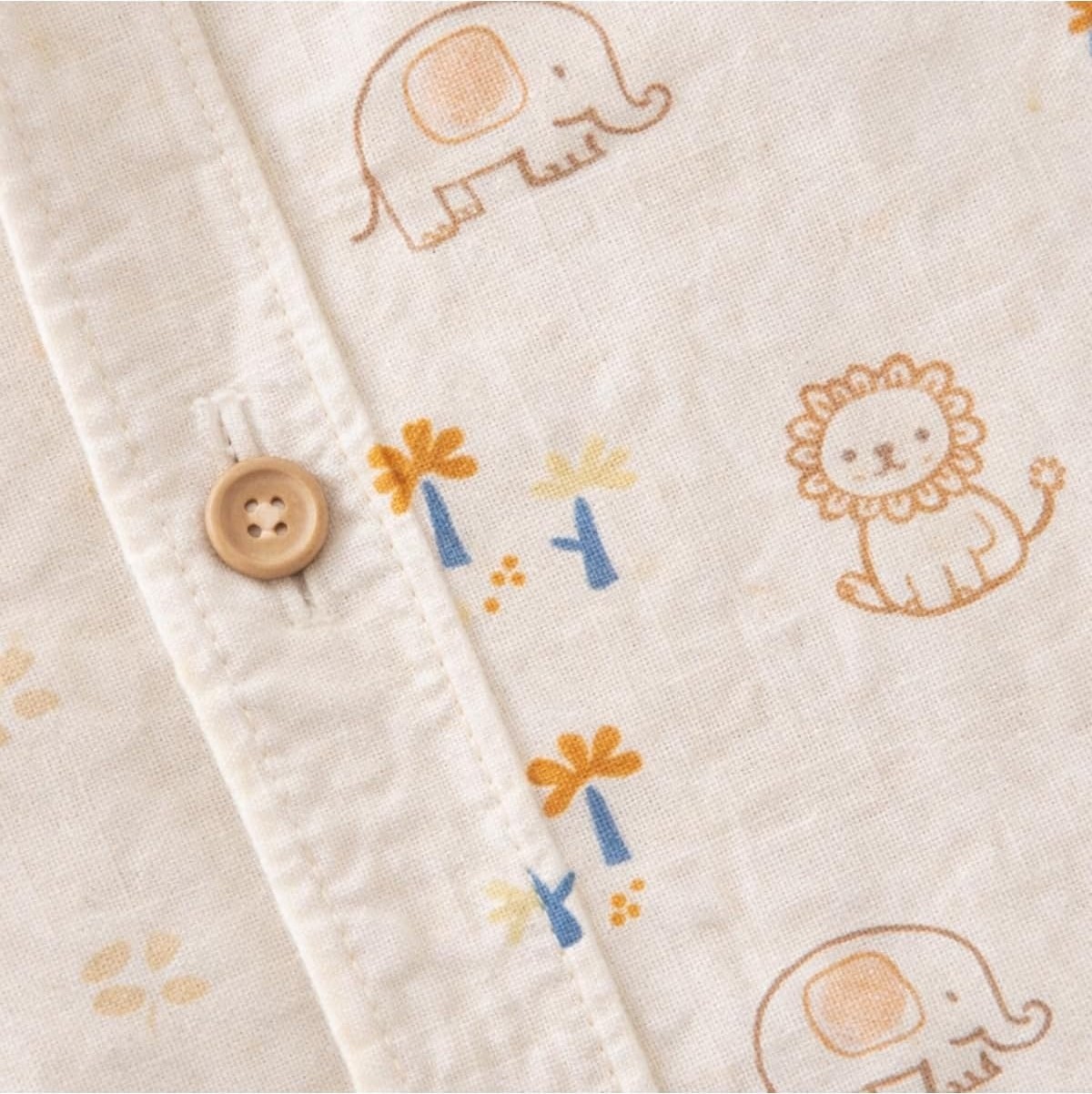Myzi STORE%100 Pamuk Müslin Animal Desenli 3'lü Bebek Takımı Tulumu, Terletmez, Cilt Dostu, görsel 4
