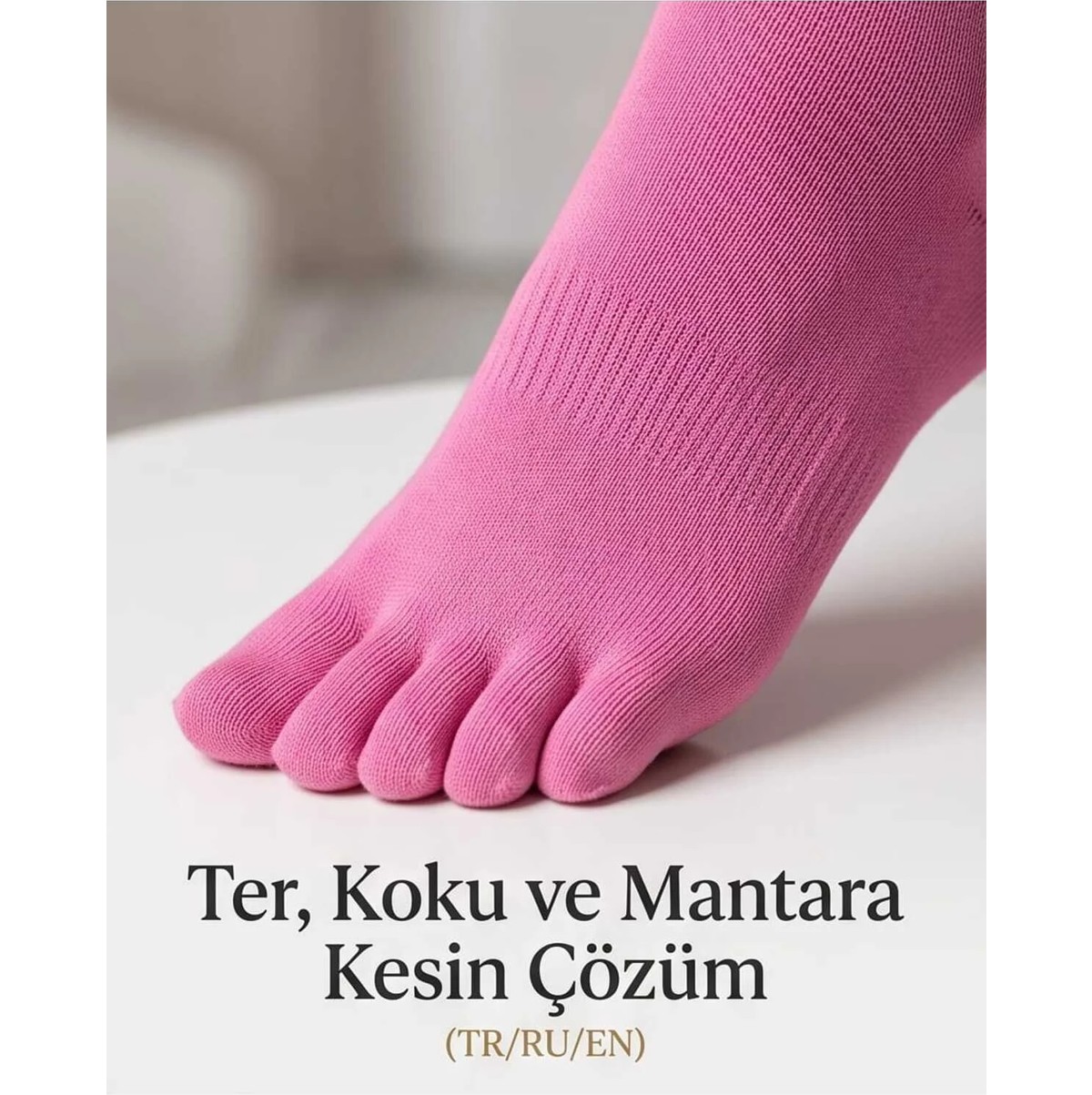 Begonia Accessories Bambu Parmaklı Çorap Dikişsiz Unisex Antialerjik Terleme ve Koku Karşıtı Likralı Esnek Çorap -278-3 görsel 5