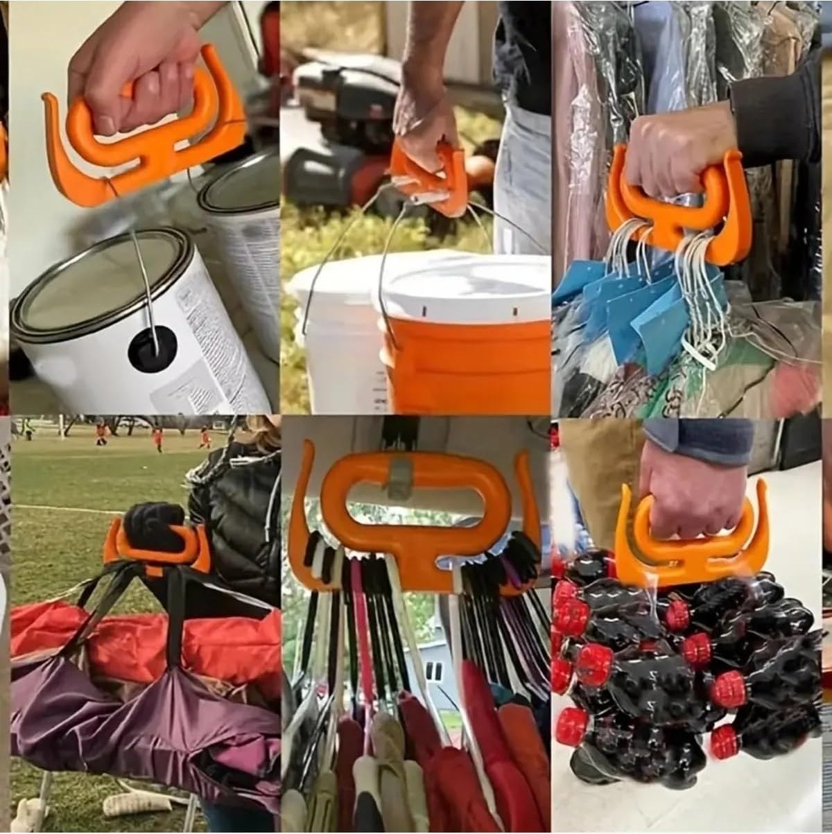 OEM 2 Adet Çok Amaçlı Market Pazar Poşet Taşıma Aparatı Poşet Tutucu Taşıma Kiti görsel 3
