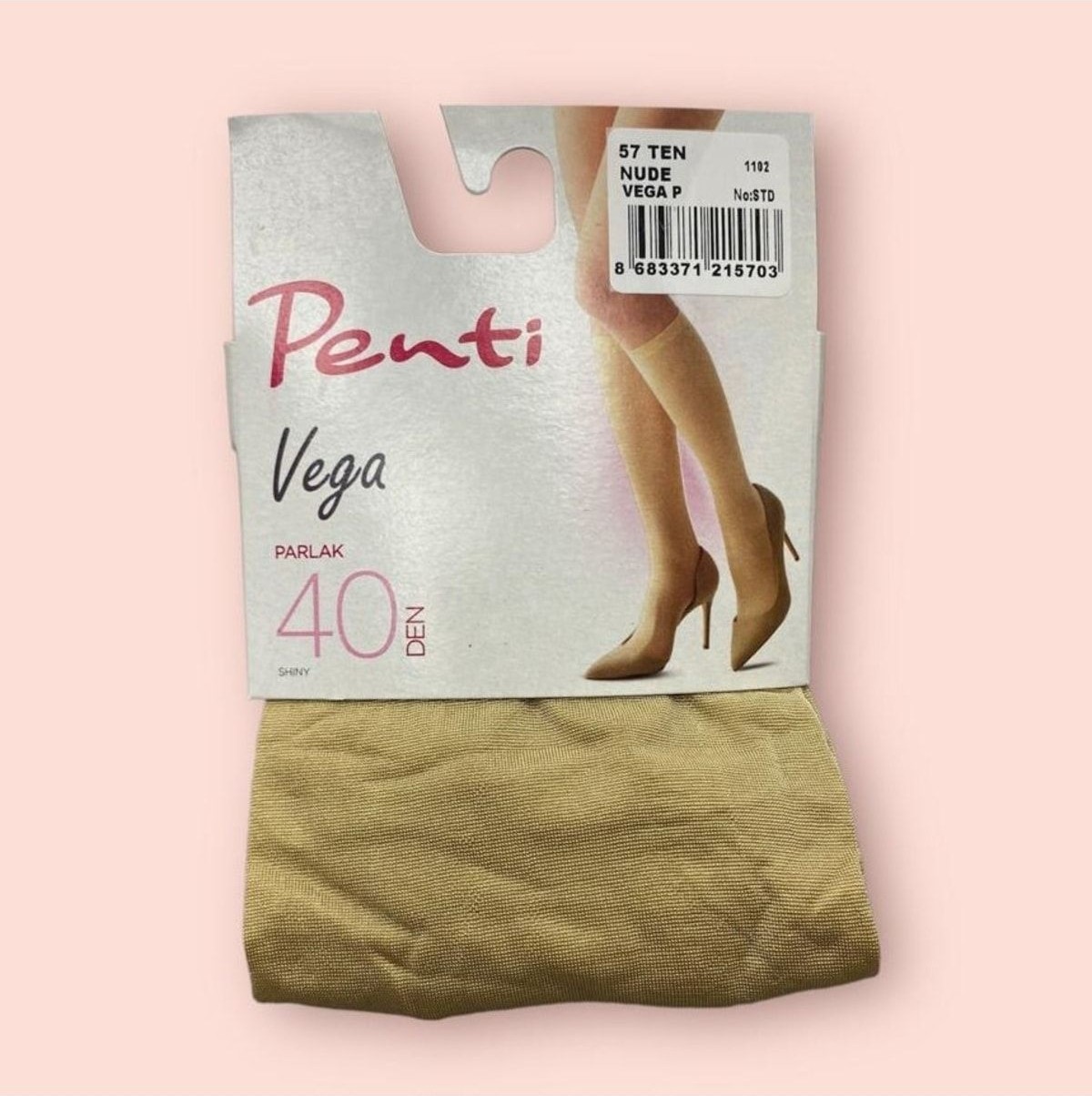 Penti Kadın Siyah Vegacorap 40 Den Orta Kalın Parlak Dizaltı Pantolon Çorabı 12'li görsel 2