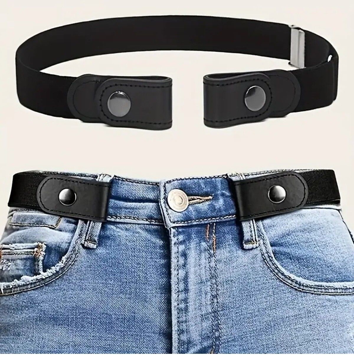 Versla Elastik Gizli Pantolon Kemeri, Kot Kemeri, Şort Kemeri, Tokasız Kemer
