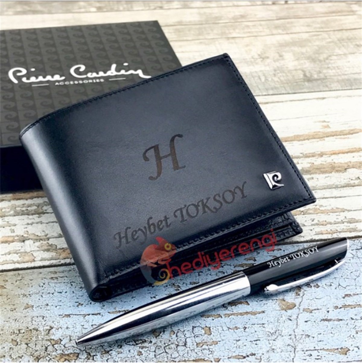 Pierre Cardin Kişiye Özel Pierre Cardin Deri Erkek Cüzdanı P2361 görsel 5