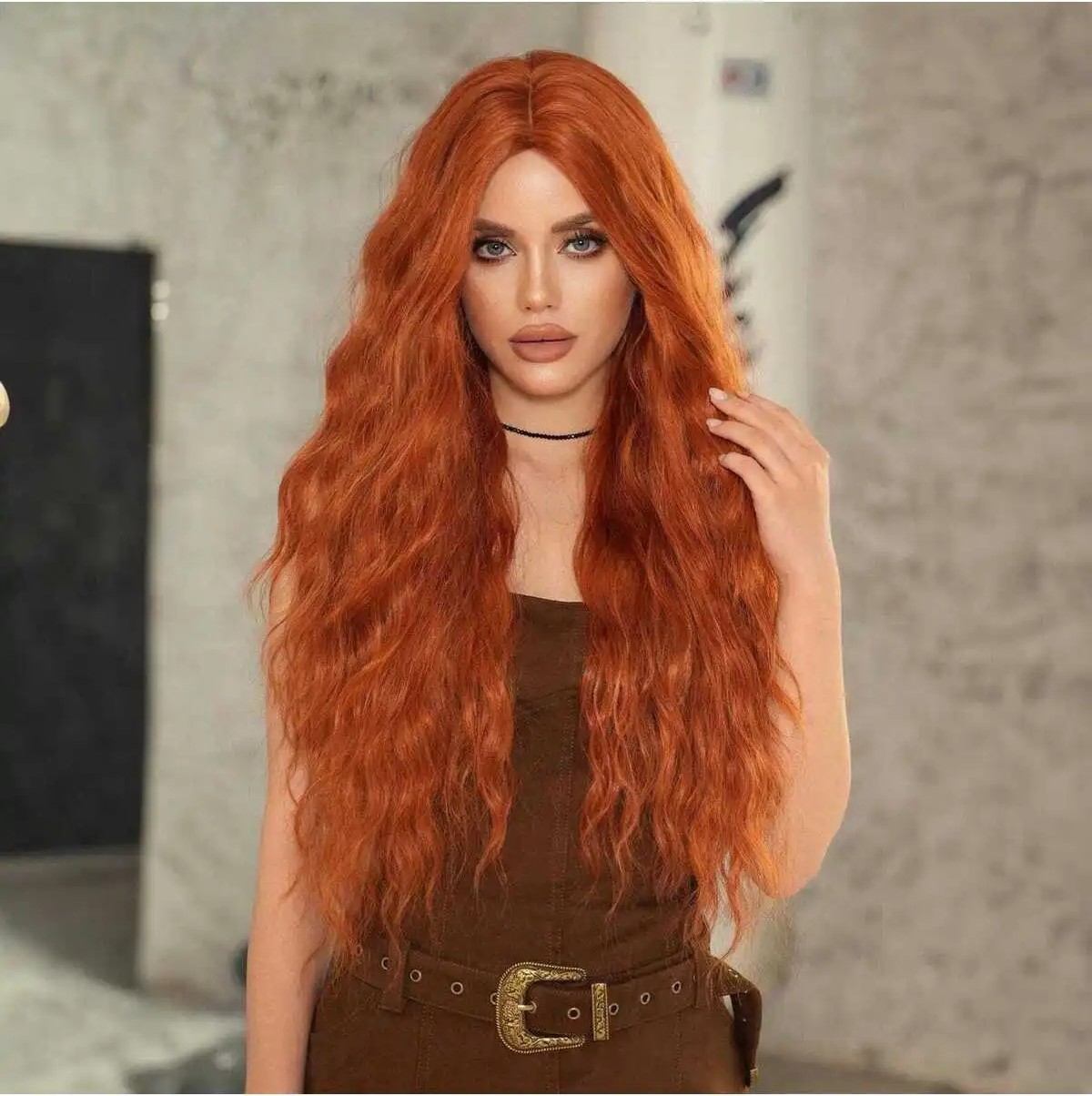 Marsilyan Bakır Afro Dalga Peruk Vip Seri görsel 6