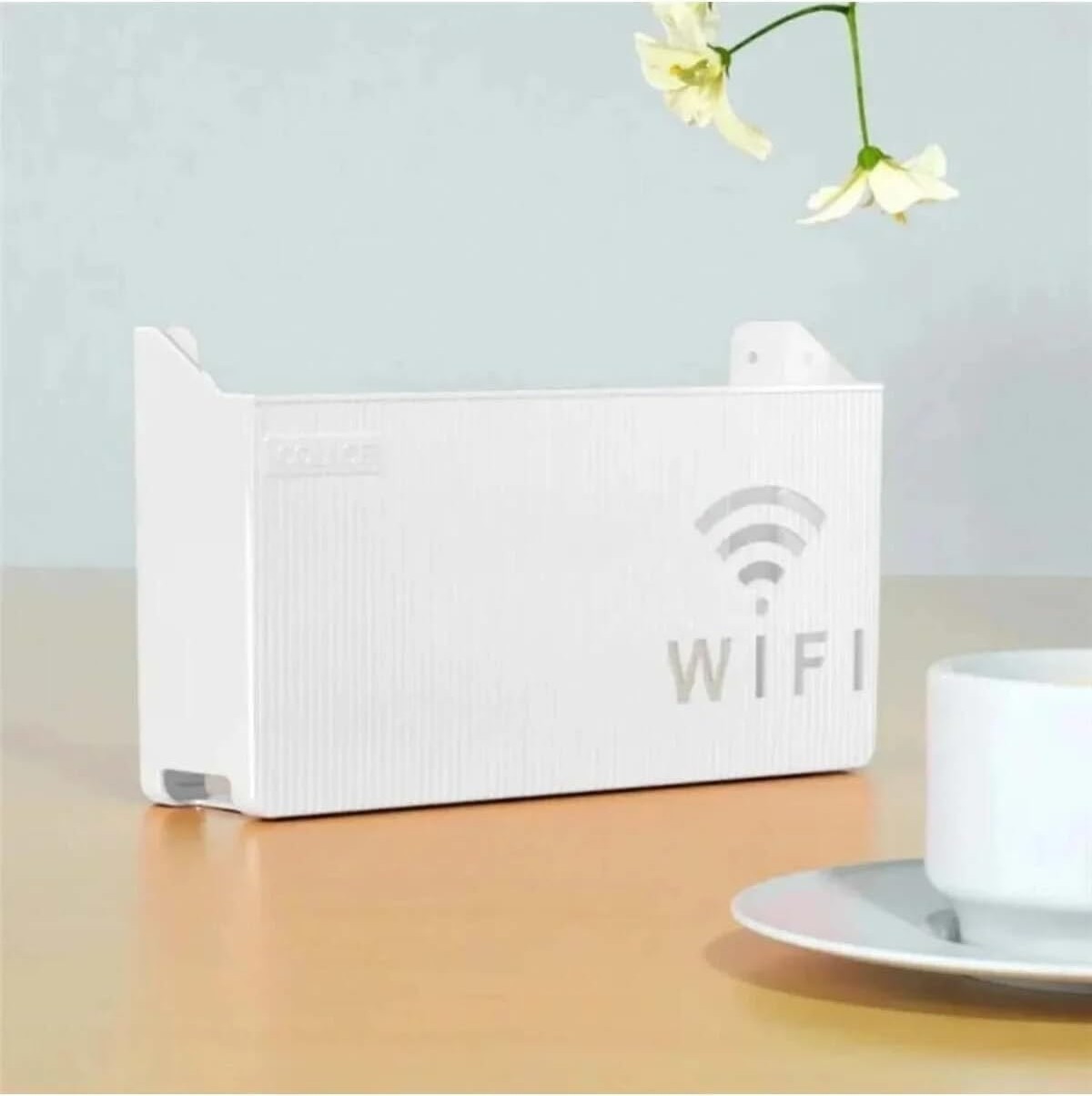 OEM Beyaz Wifi Kutusu Duvar Asılabilir Sigorta ve Modem Saklama Kutusu 25X15X6 cm