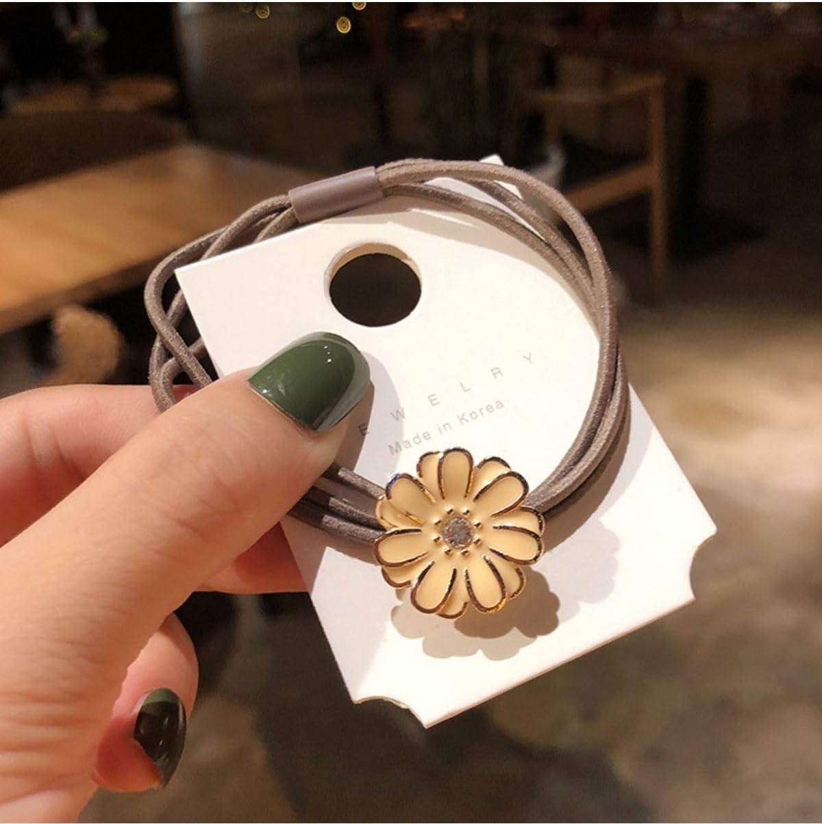 Uravas Store Mor Salkım Home Kore Ürünü El Yaoımı Saç Tokası (30 Renk Seçenekli)