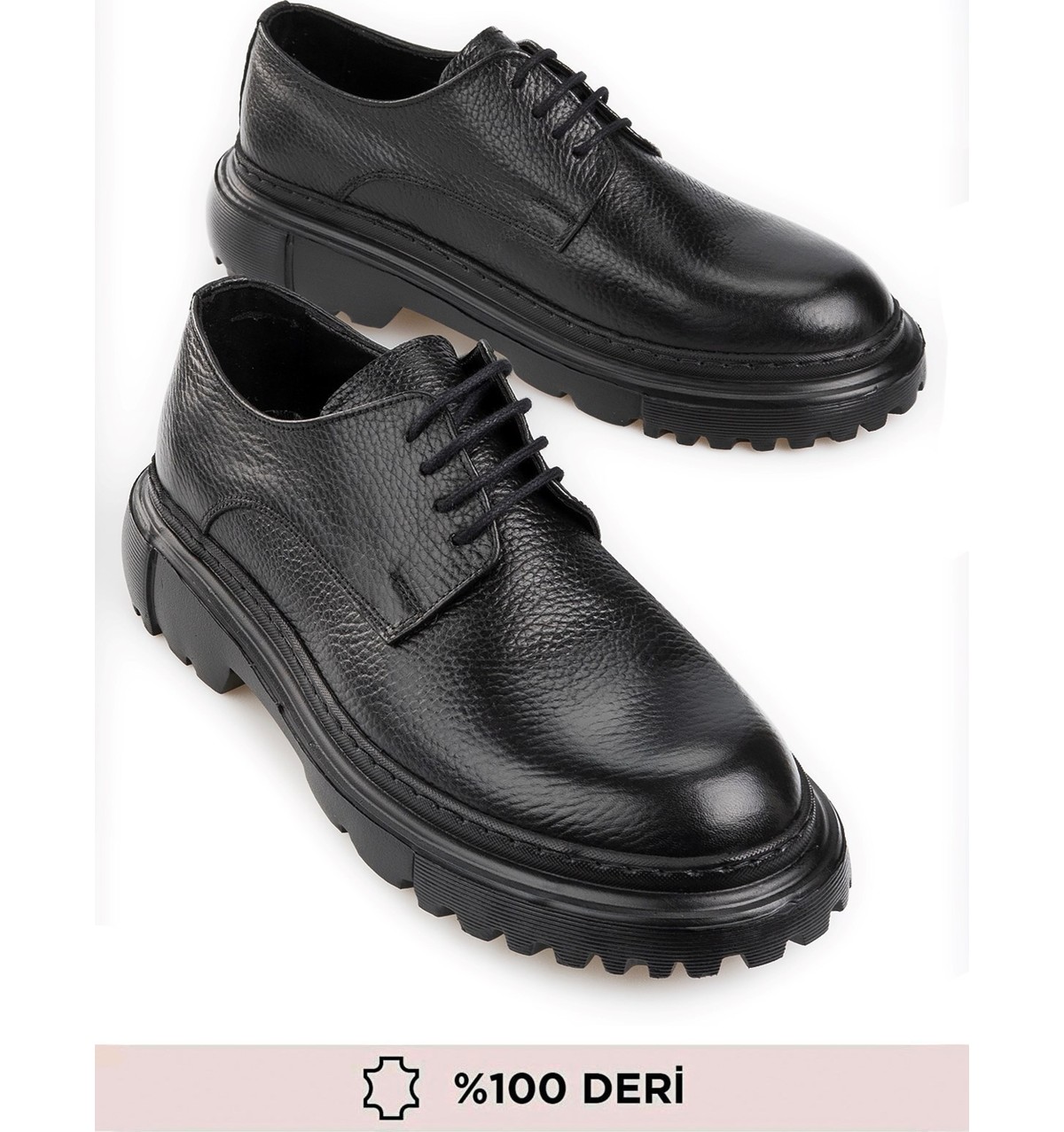 Maximoda Hakiki Deri, Tam Anatomik ve Ortopedik, Dikişli, Kalın Tabanlı Ayakkabı görsel 8