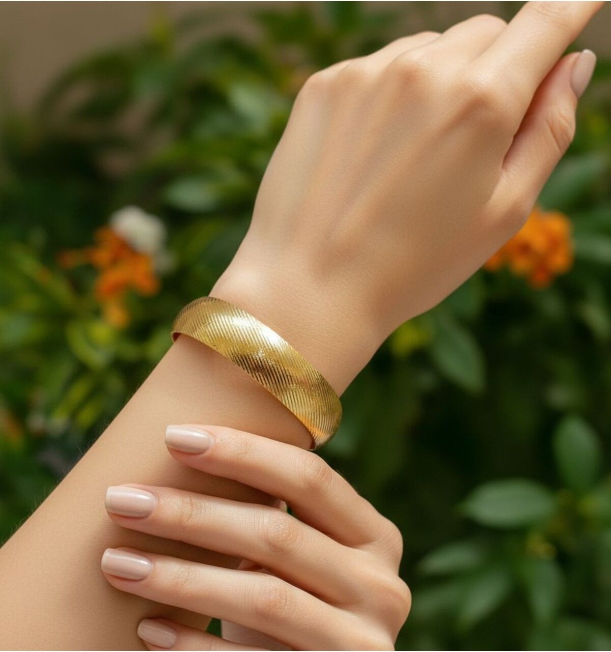 Kuyumcu Nurettin 9 gr (Gram) Yatırımlık Işçiliksiz Kalemli Aynalı Şarnel Bilezik 22 Ayar Altın