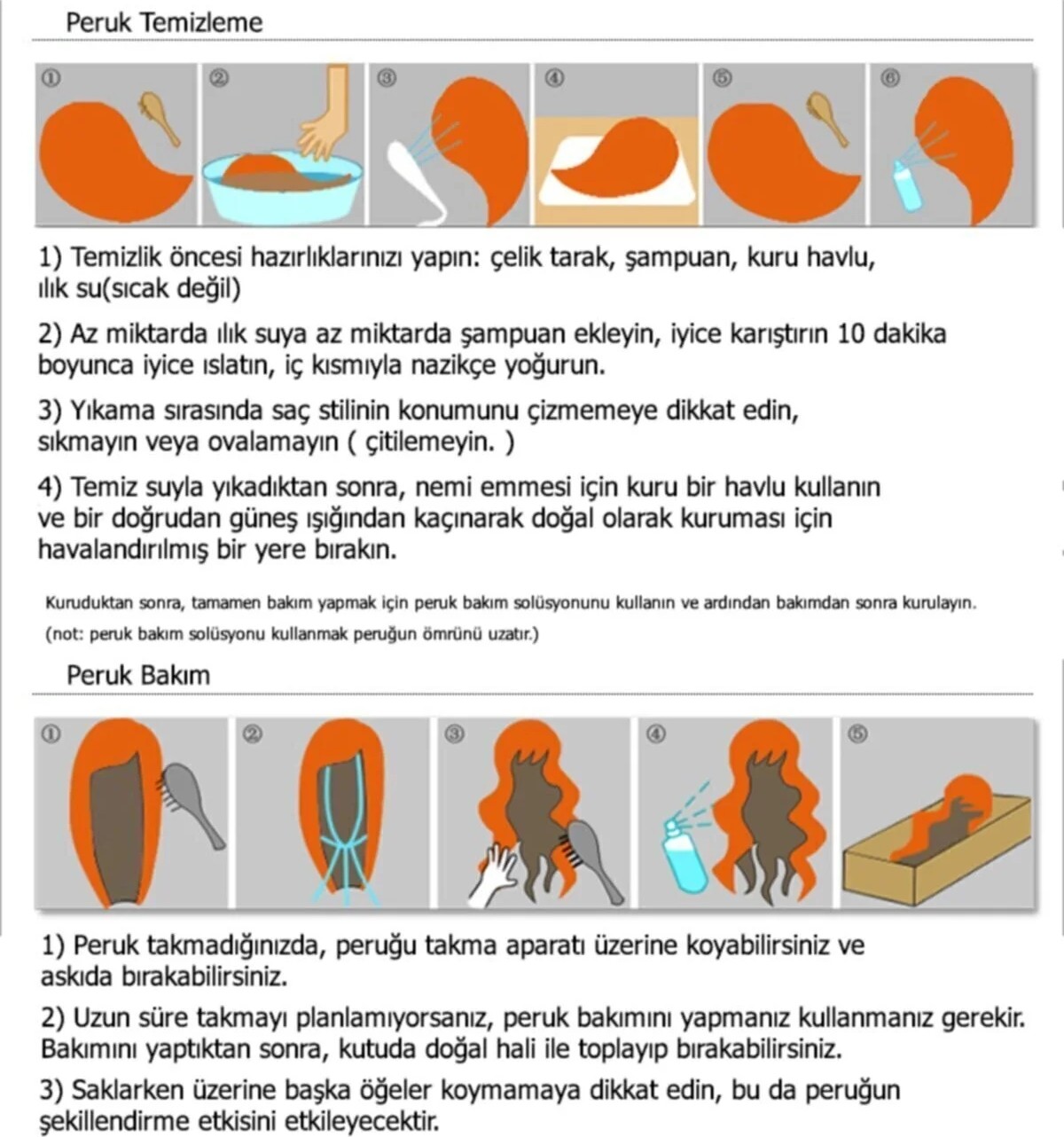 Marsilyan Bakır Perçemli Dalgalı Peruk görsel 5