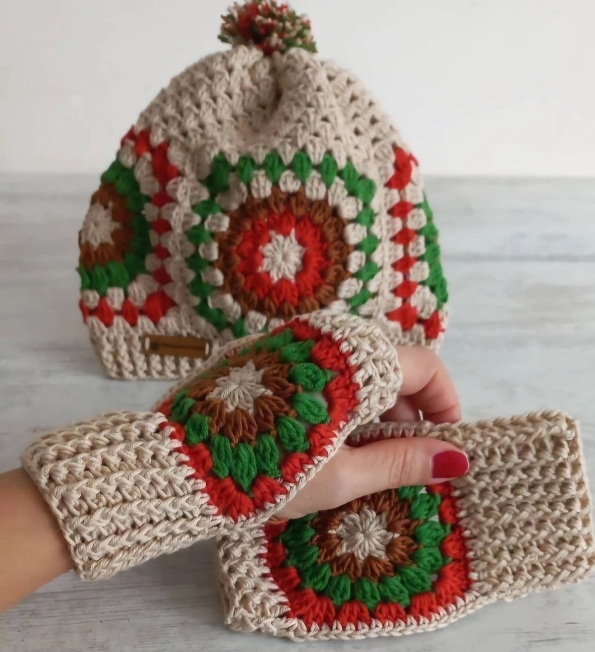 Crochet Bere Eldiven Set, Kadın Bere, Kadın Eldiven ,tığ Işi Bere Eldiven Set