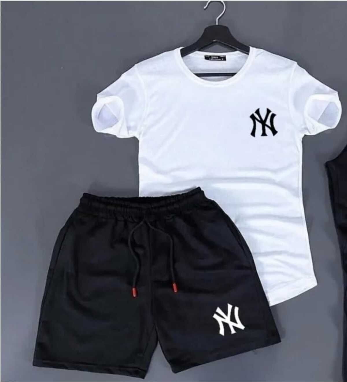 Yoho Sport Penye Ny Baskılı Yazlık Şort ve Penye Tshirt Spor Takım Tshirtşort