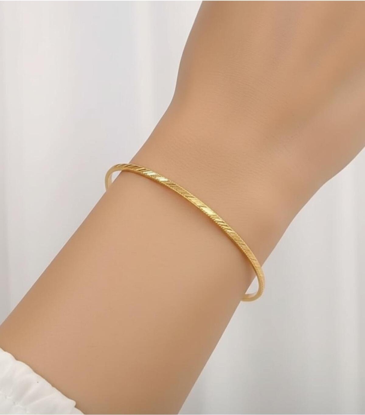 Kuyumcu Nurettin 20 gr (Gram) Burma Desenli Ajda Bilezik 22 Ayar Altın Yatırımlık Işçiliksiz