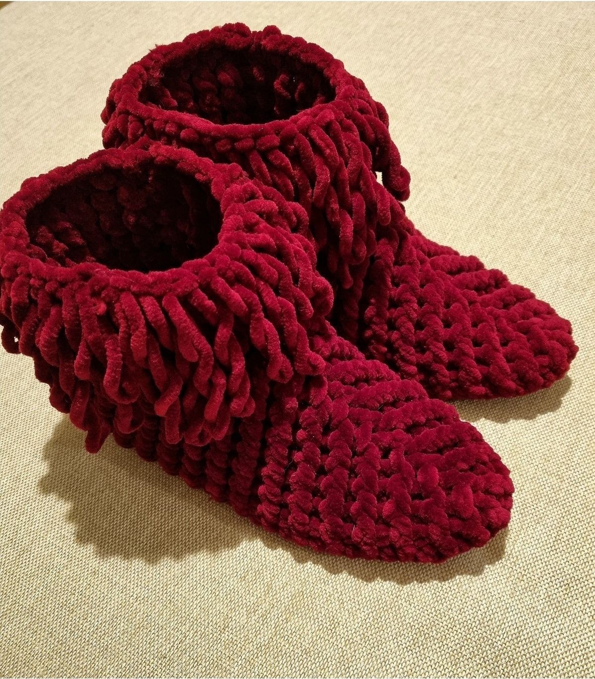 Zuviel Deco Kadın Bordo Örgü Panduf Bordo / 37