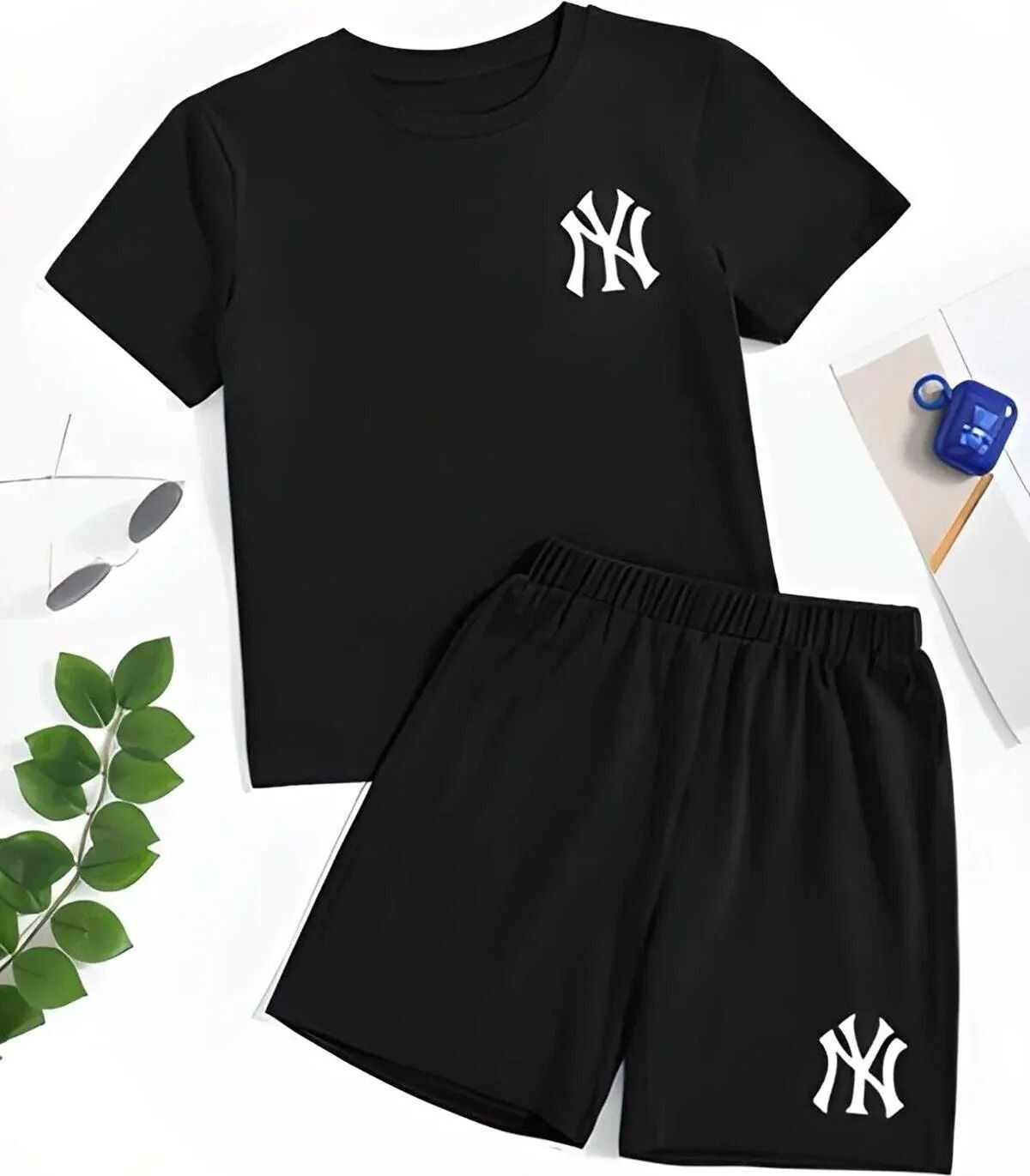 Yoho Sport Unısex Ny Baskılı Tişört Şort Takımı