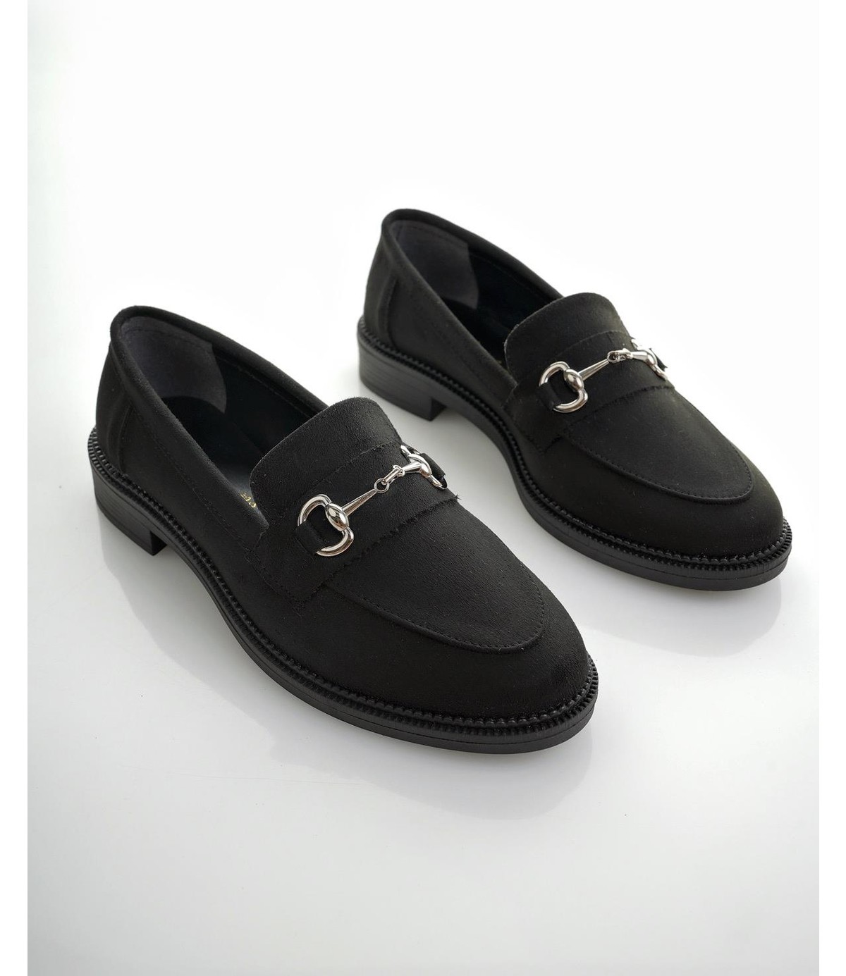 Muggo Sussie Garantili Metal Tokalı Kadın Loafer Günlük Ayakkabı görsel 7