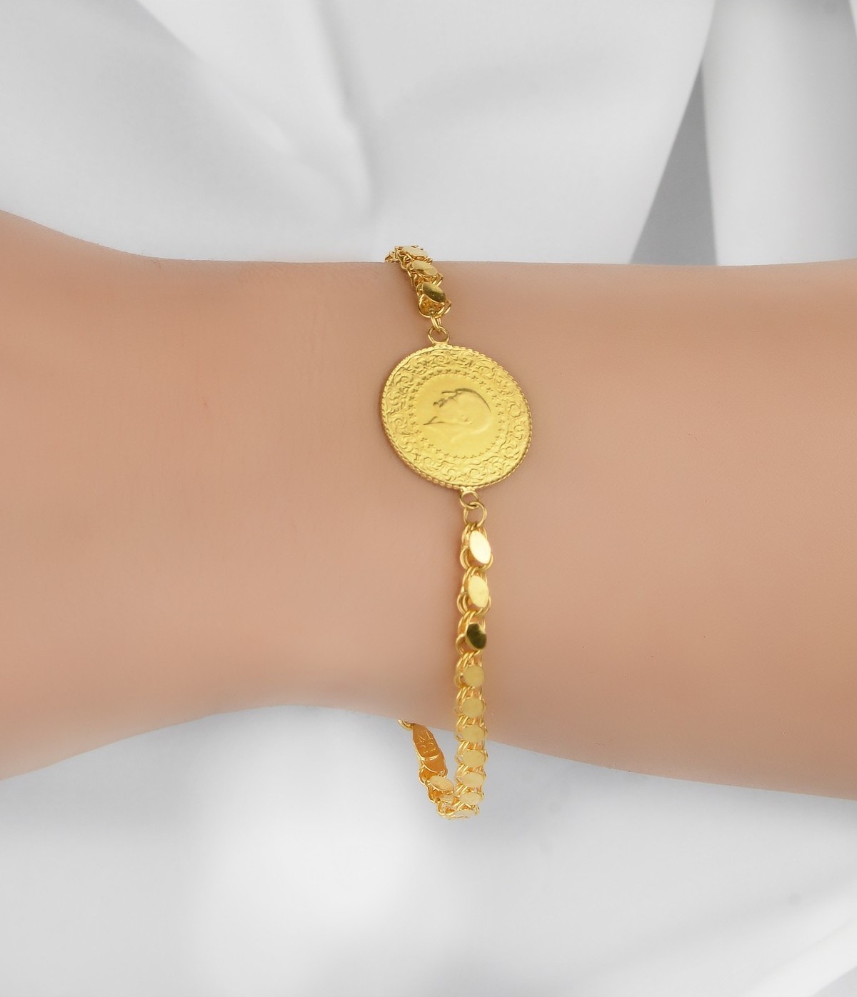 Kuyumcu Nurettin 4,20 gr (Gram) Çeyrekli Istanbul Pullu Künye 22 Ayar Altın