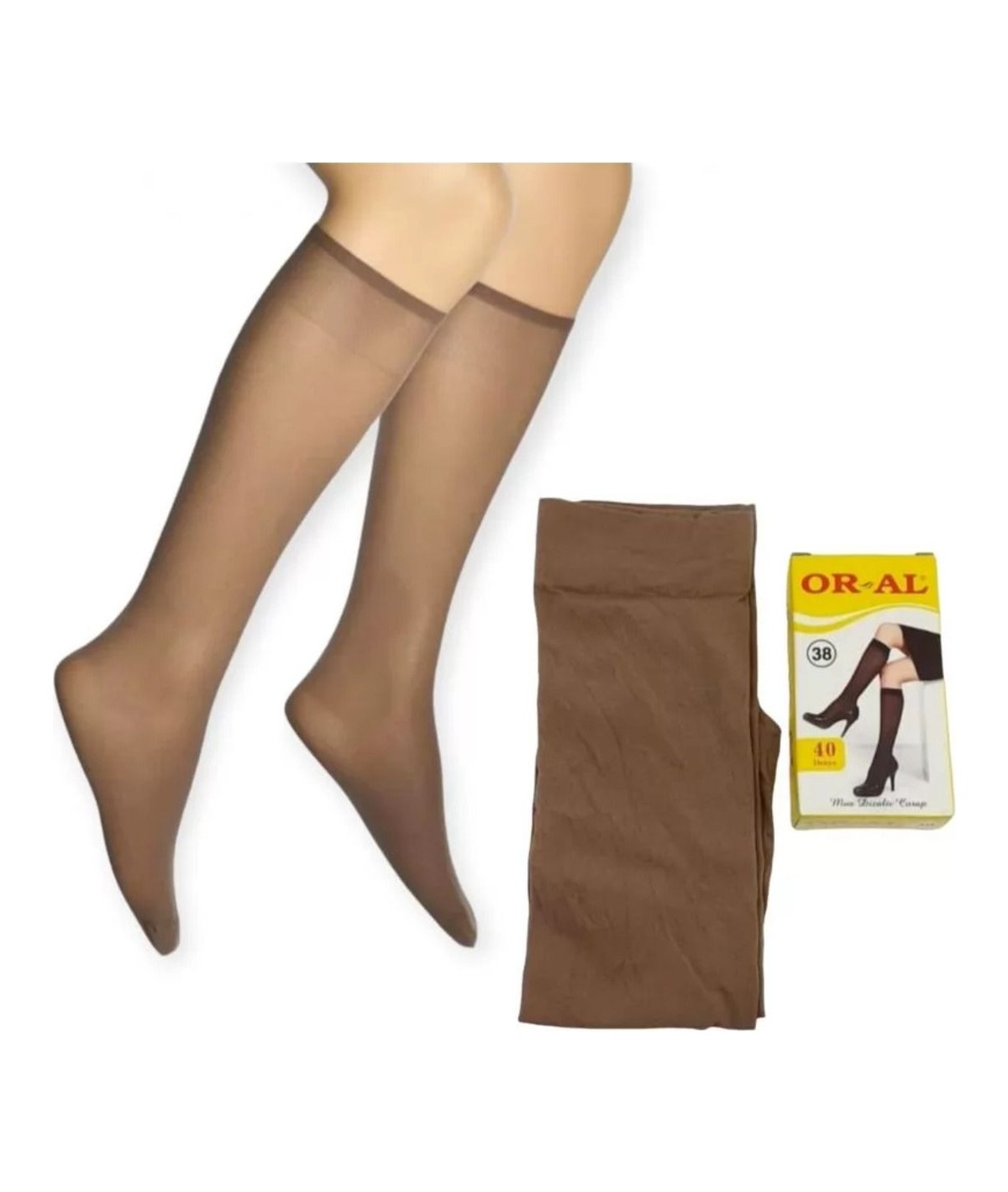 Oral Kadın Muz Çorap 6 Adet Ortakalın Pantolon Çorabı 57 Ten görsel 2