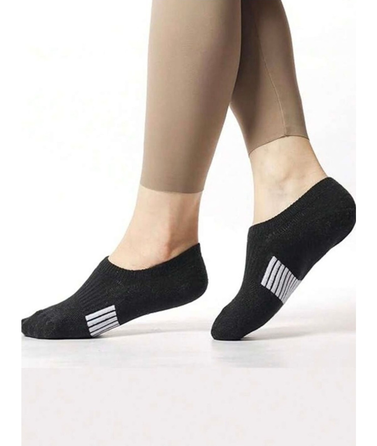 Black Arden Socks Günlük Kullanım Için Pamuklu Babet Çoraplar 5'li görsel 2