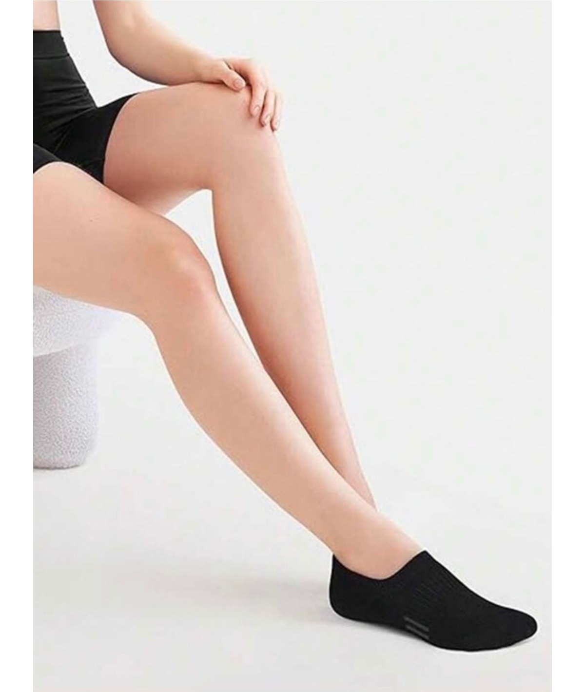 Black Arden Socks Günlük Kullanım Için Pamuklu Babet Çoraplar 5'li görsel 5