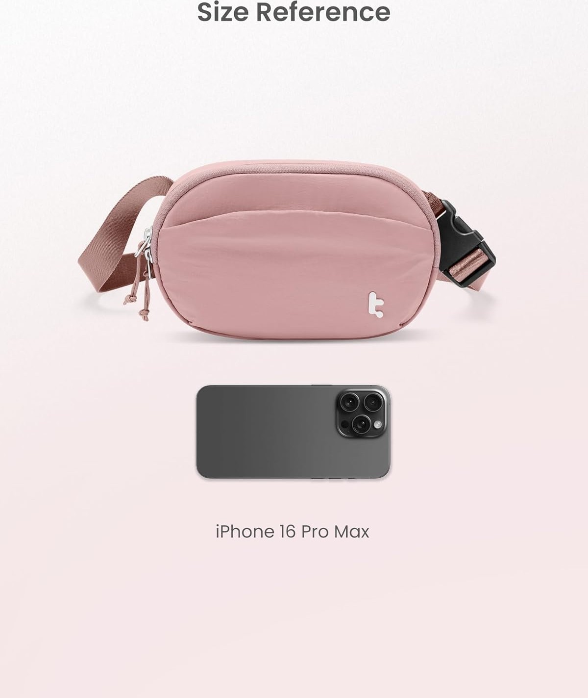 Happy Trend Tomtoc Kadın Bel Çantası/hip Bag Rfıd Korumalı, 1,5 L Küçük Sling Çanta, Göğüs Çantası/bel Çantası/telefon Çantası/omuz Çantası Crossbody, Seyahat, Günlük, Festival, Spor ve Yürüyüş Için görsel 3