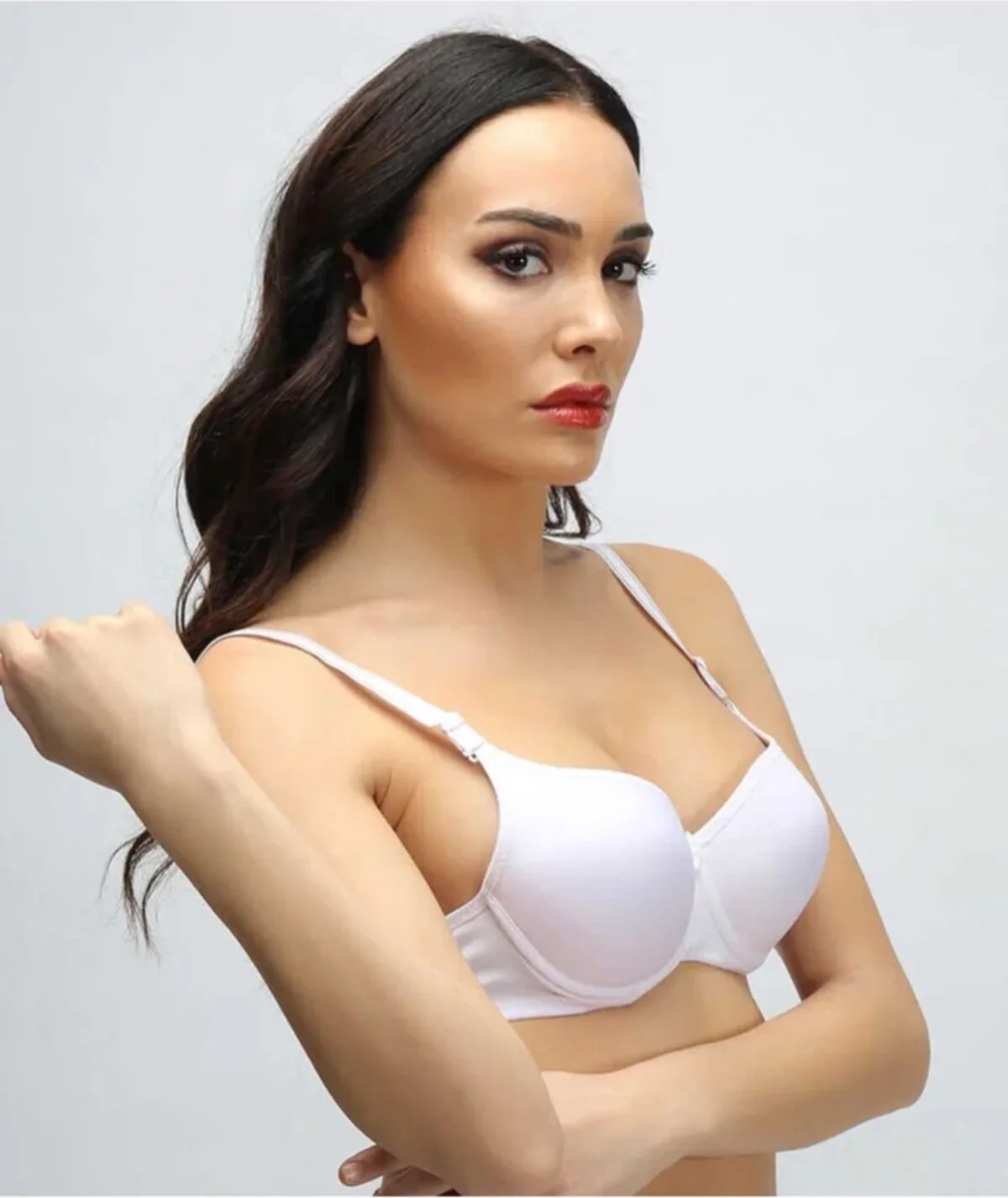Royaleks Silikonlu Desteksiz Telli Düz Boş Sütyen Ten görsel 3
