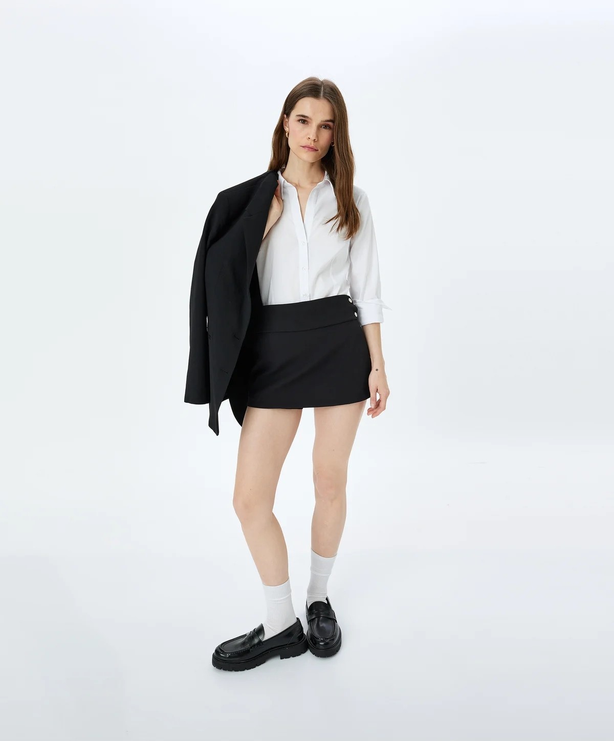 Koton Klasik Yaka Uzun Kollu Slim Fit Gömlek