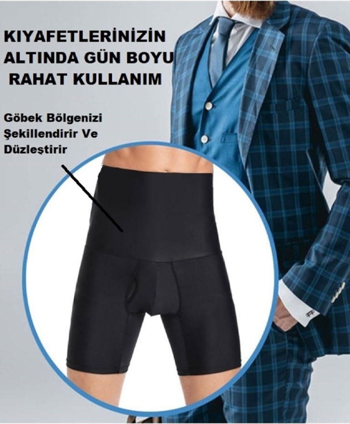 Form Angel 2'li Set Erkek Korse Atlet ve Boxer Korse | Inceltici Erkek Korse Seti görsel 5