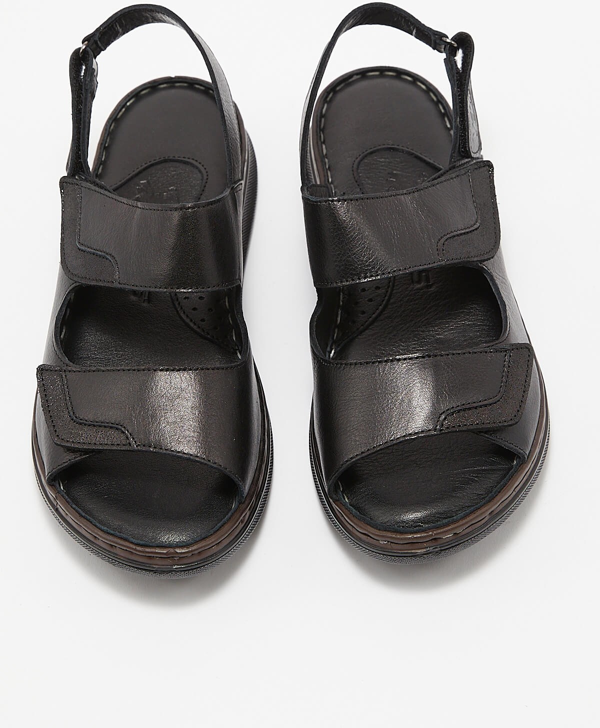 Venüs Kadın Comfort Deri Sandalet Siyah 22981715 görsel 4