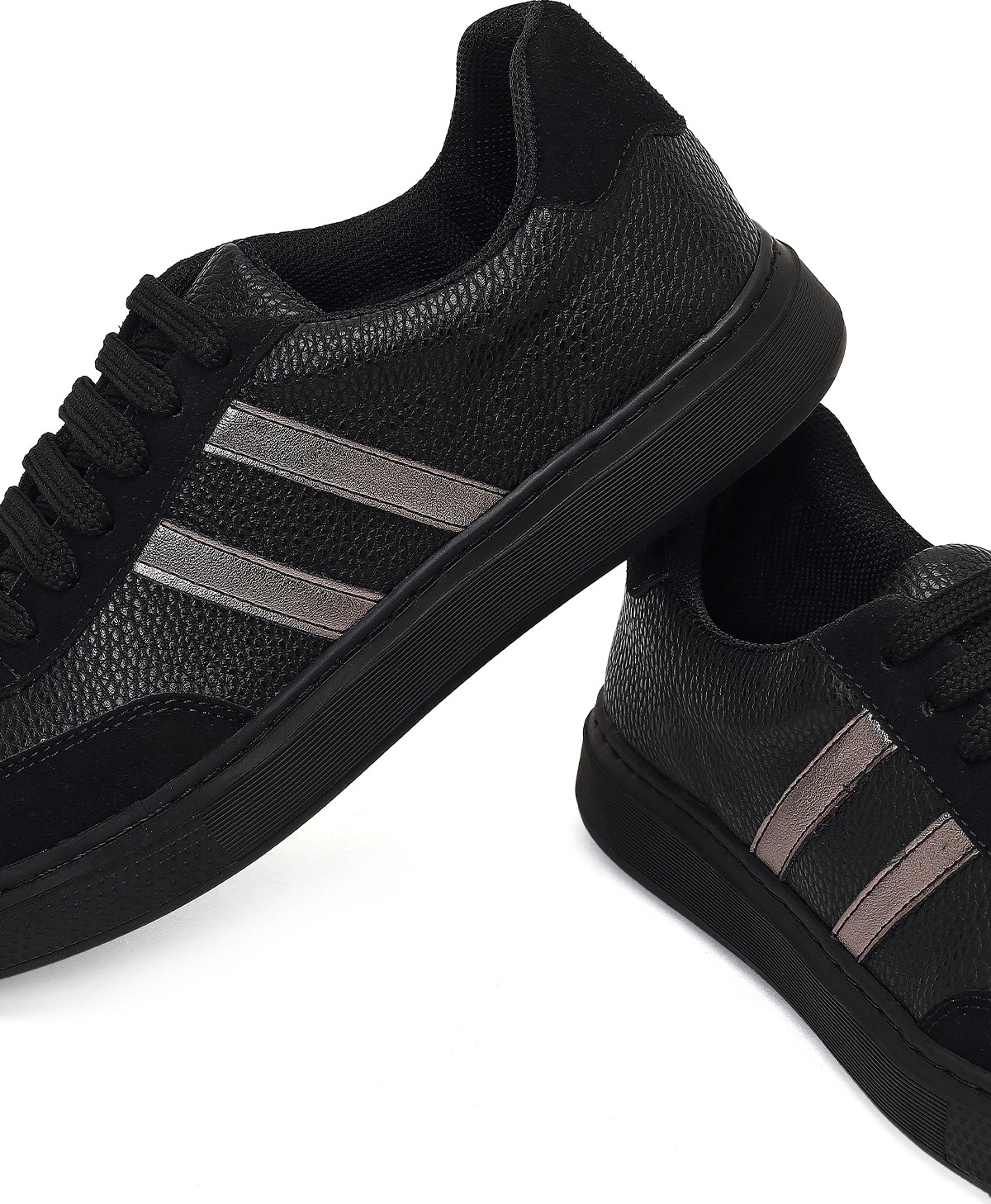 Derimod Kadın Siyah Bağcıklı Kalın Tabanlı Sneaker AF168001SK görsel 8