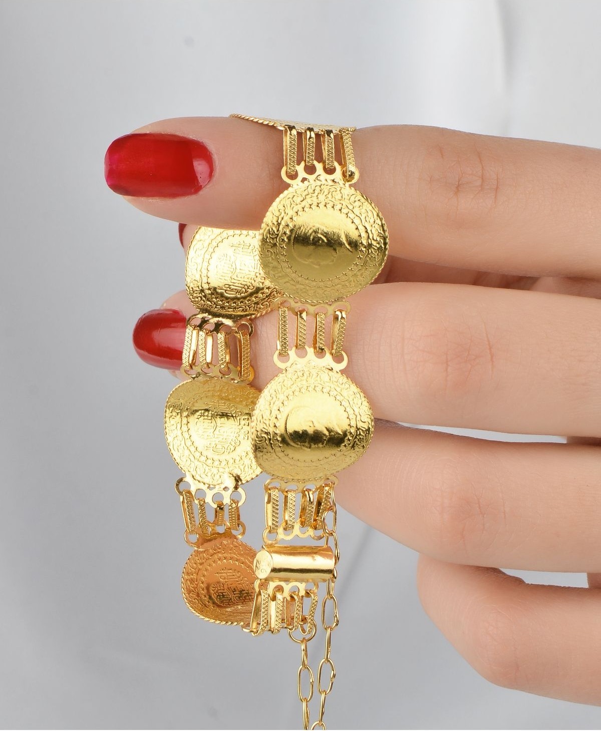 Kuyumcu Nurettin 15 gr (Gram) 6 Çeyrekli 4 Bantlı 22 Ayar Altın