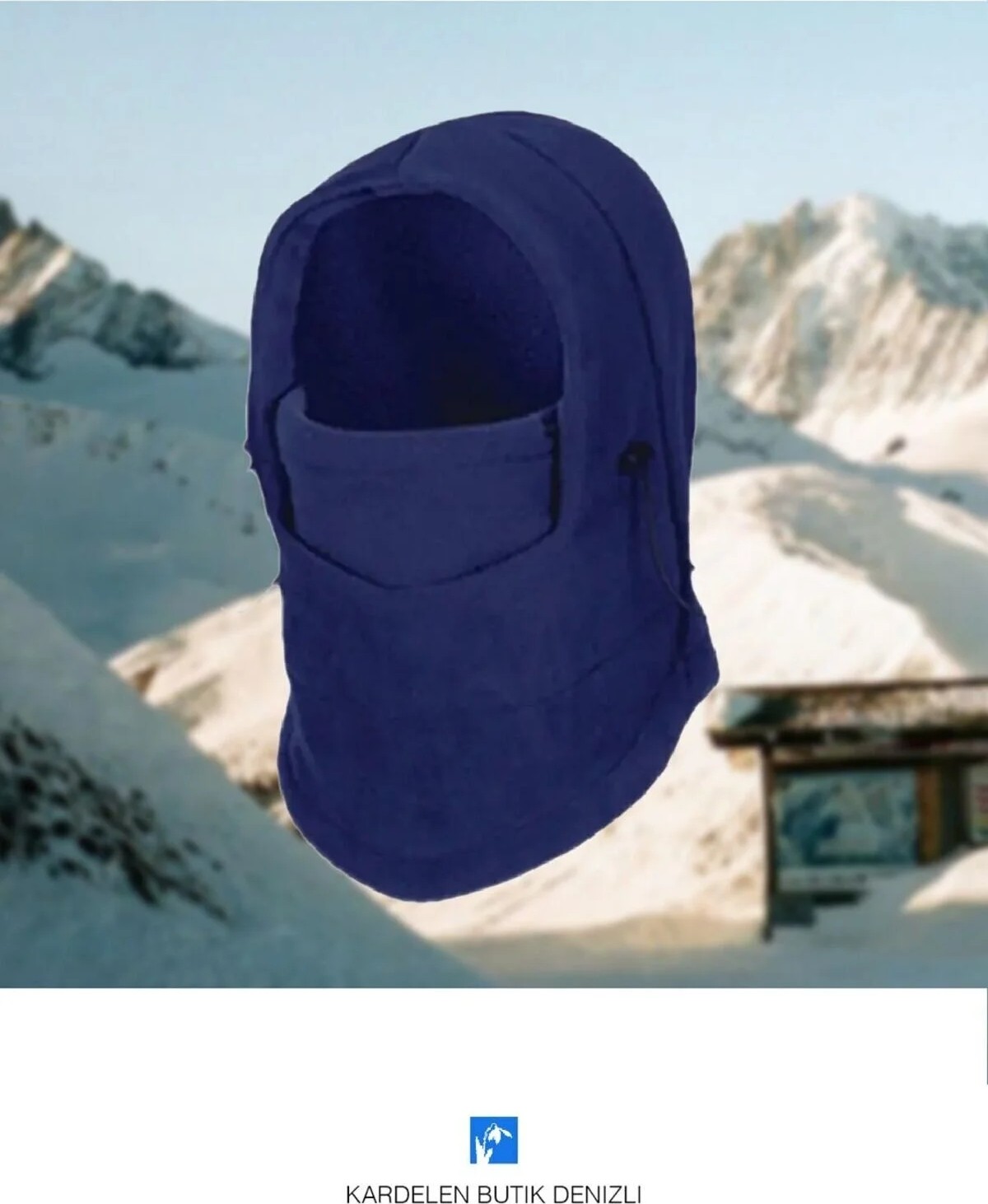PIECE SIGNATURE Kış, Sıcak Polar Kayak Maskesi Erkek ve Kadınlar Için görsel 2