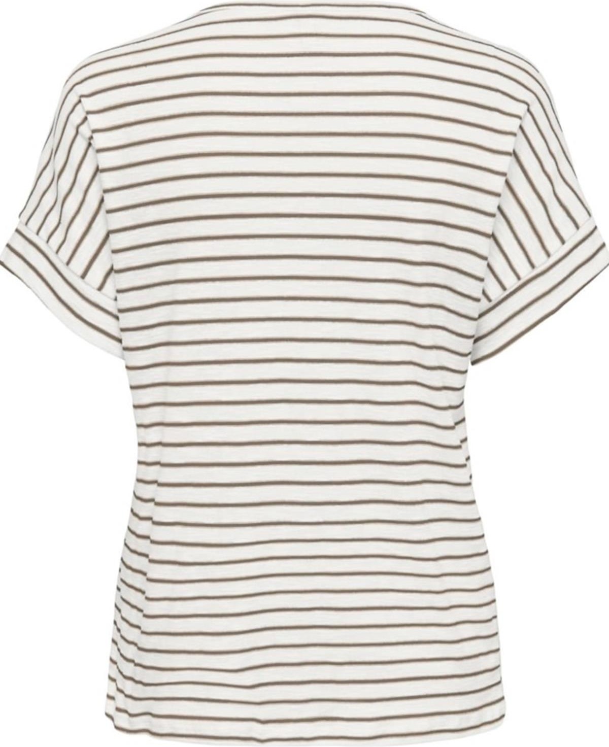Only Onlıben S/s Moster V-Neck Glıtter Topjrs Beyaz-1 görsel 2