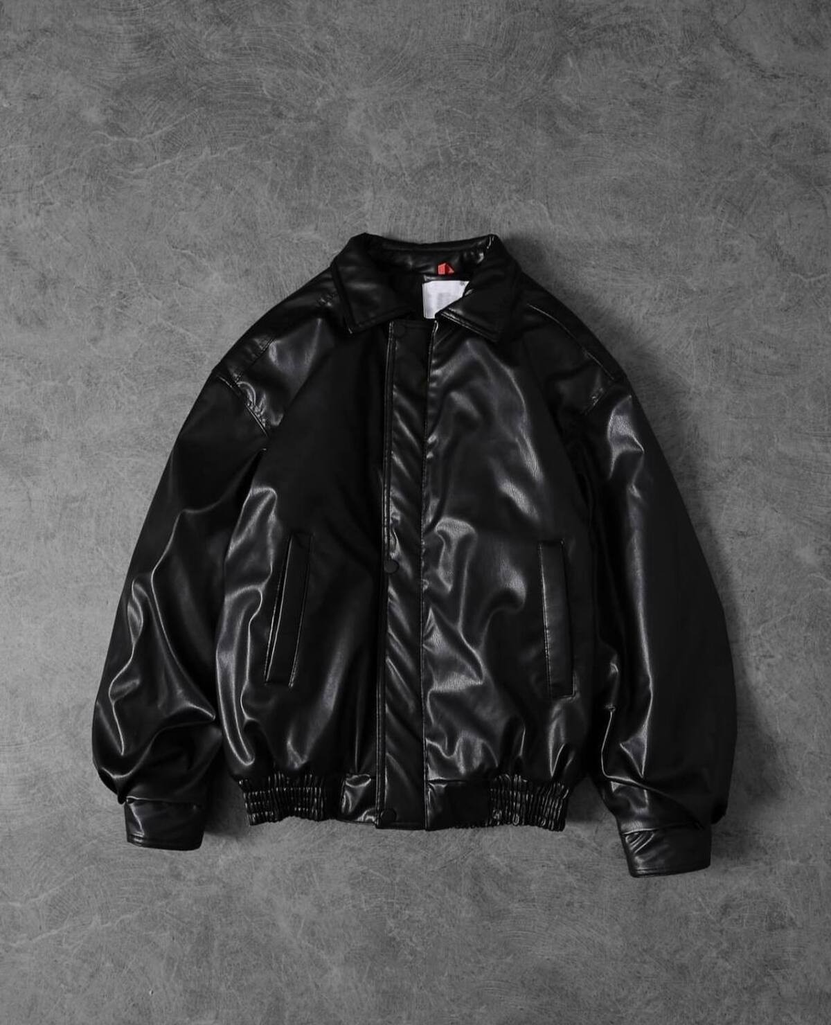 Baselco Unisex Vintage Oversize Bomber Deri Ceket Slim Fit Suni Deri Rahat Kullanım