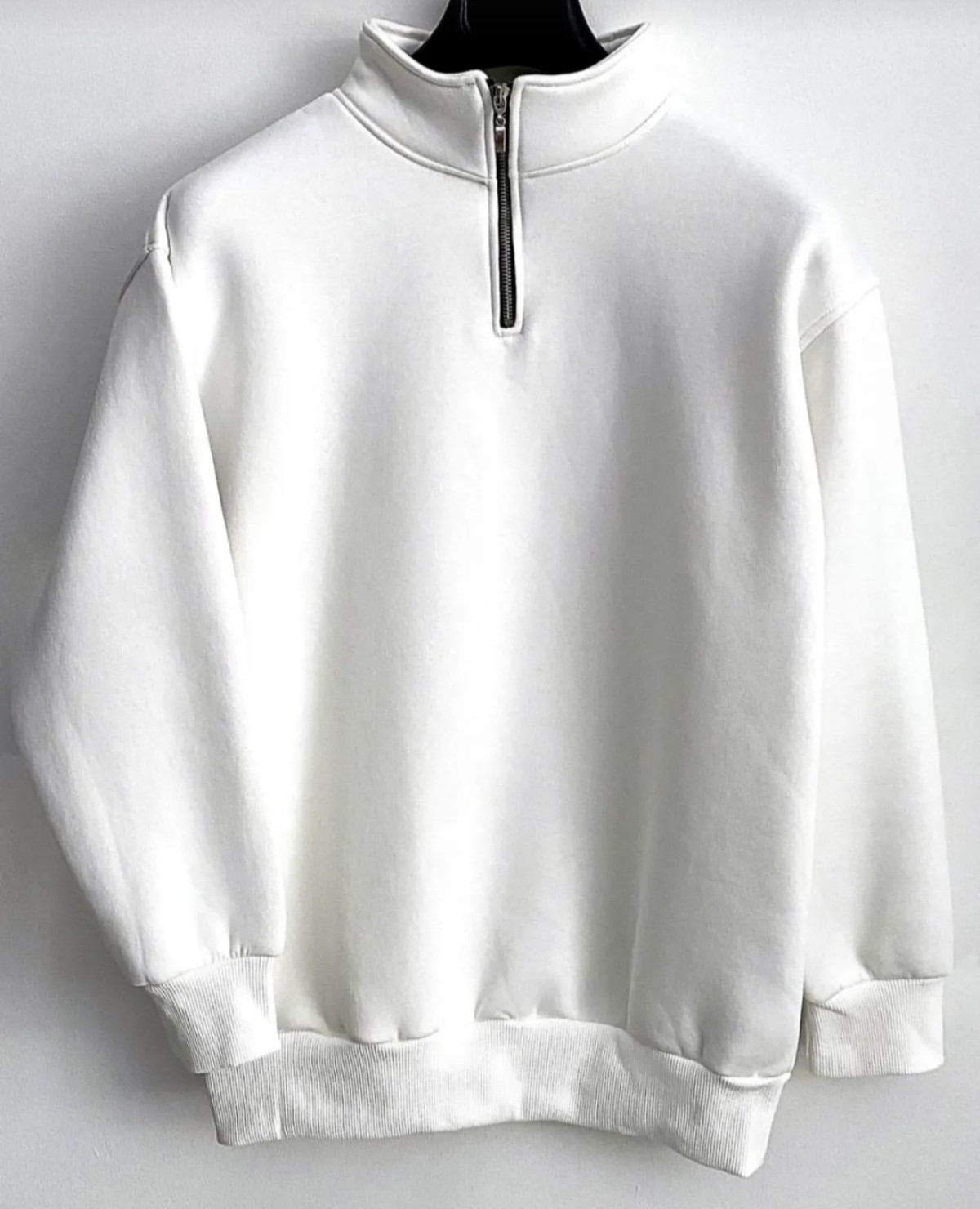 Risil-Nu Company Yarım Fermuarlı Dik Yaka Sweatshirt Içi Polarlı Kışlık Unisex