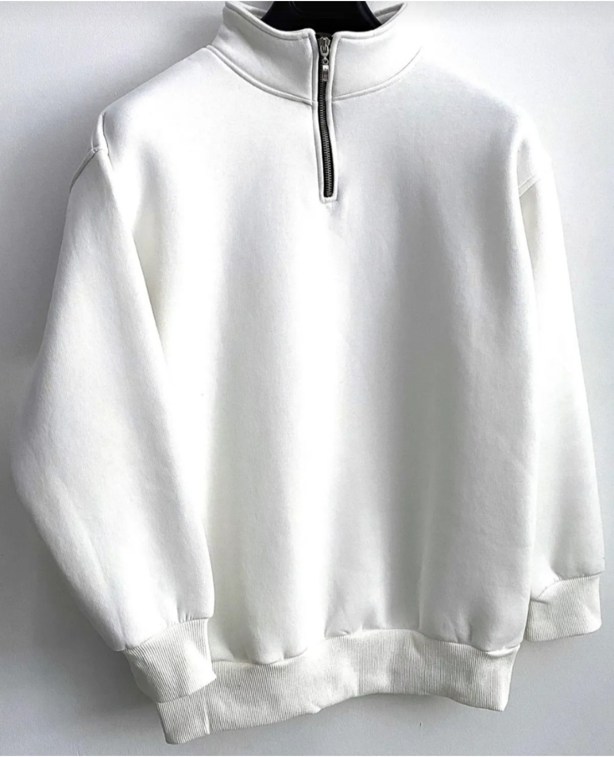 Risil-Nu Company Yarım Fermuarlı Dik Yaka Sweatshirt Içi Polarlı Kışlık Unisex görsel 2
