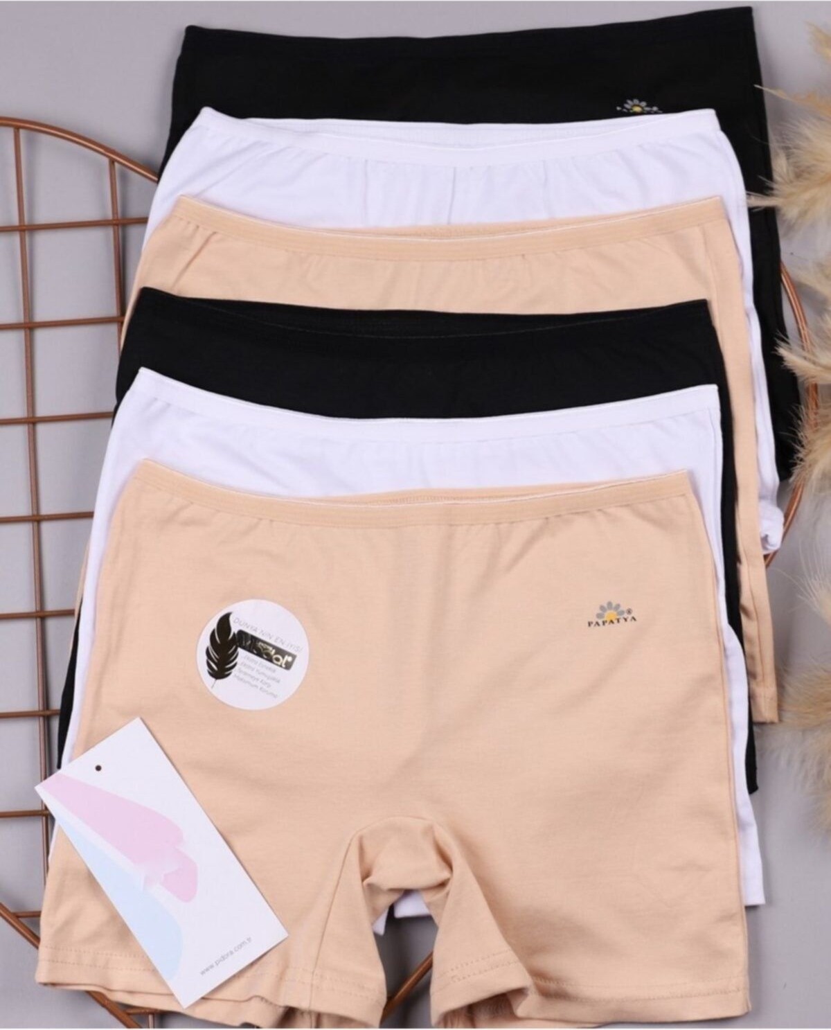 Tutku 1486 Kadın Modal Boxer 6lı