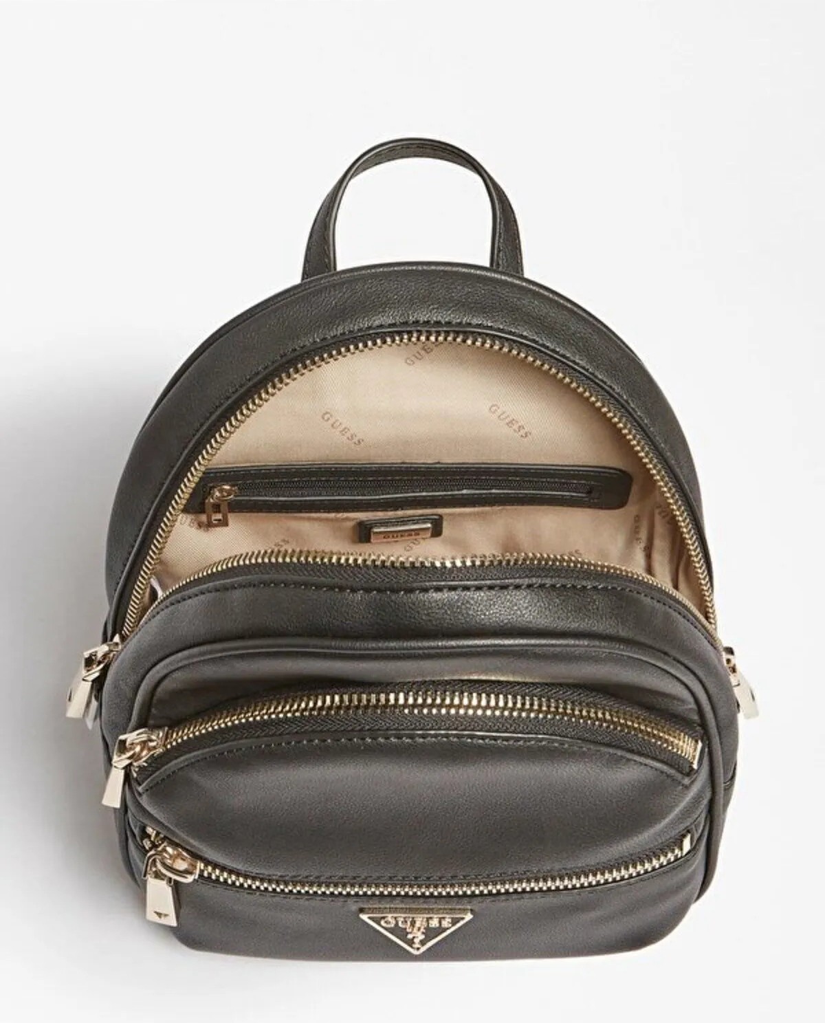 Guess Manhattan Siyah Kadın Sırt Çantası BG699432 Tek Gözlü Fermuarlı Ergonomik Tasarım görsel 4
